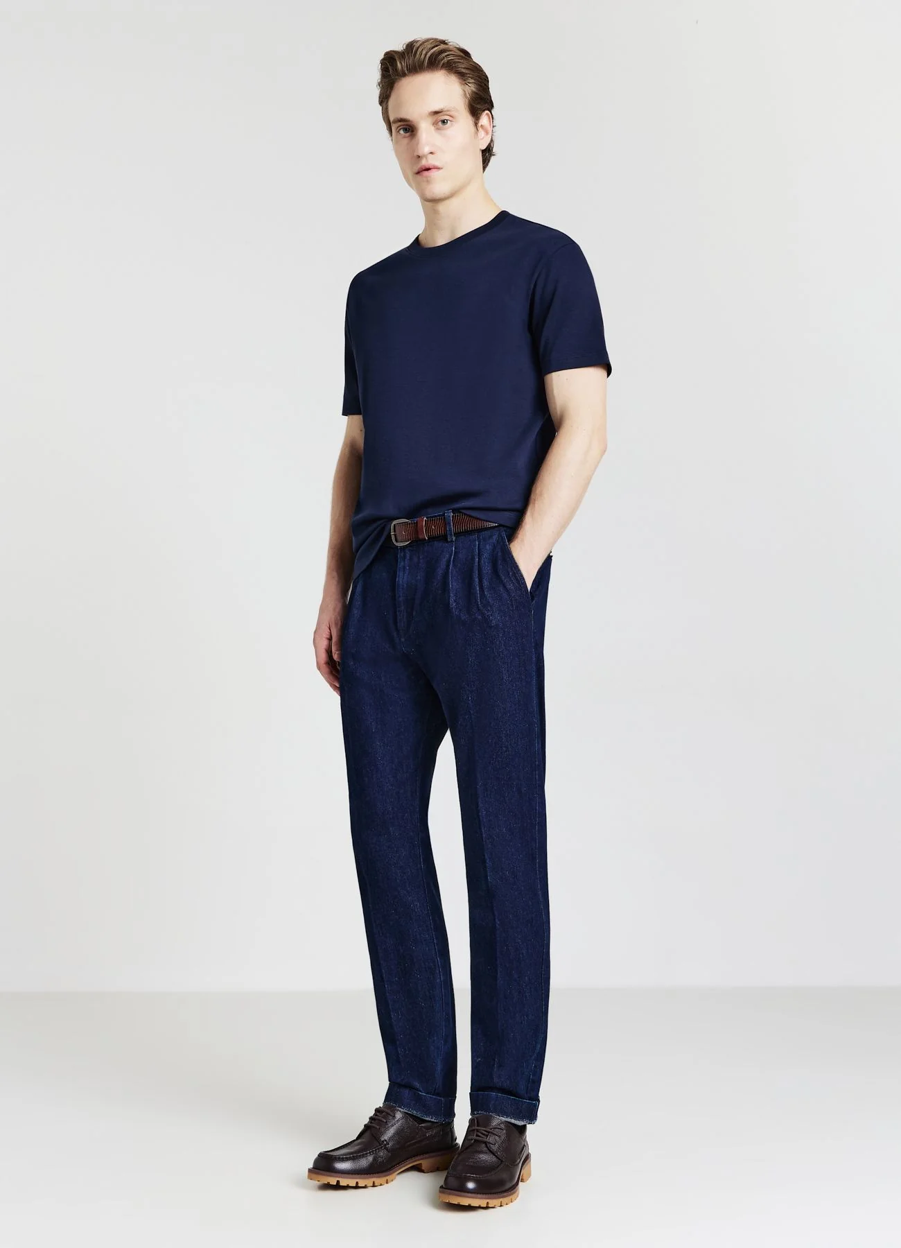 T-shirt girocollo in cotone - Image 2