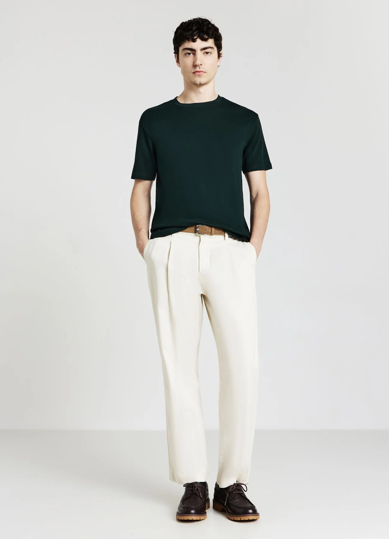 T-shirt girocollo in cotone