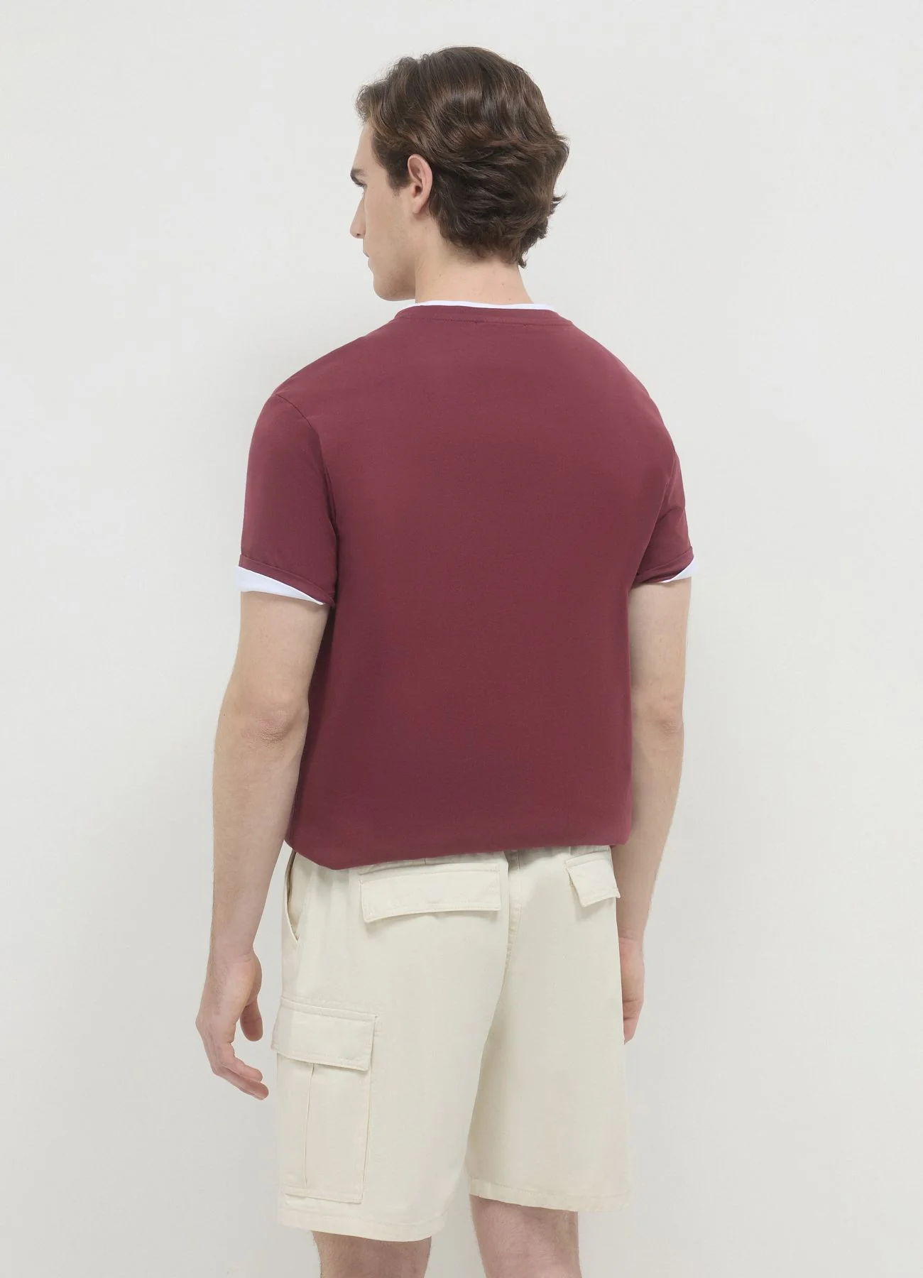 T-shirt girocollo tinta unita