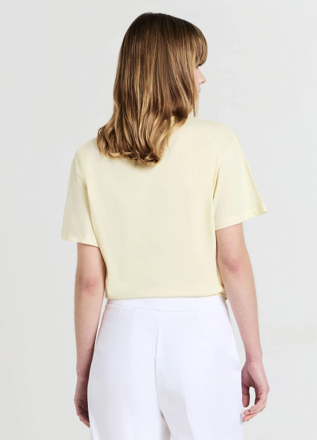 T-shirt girocollo tinta unita
