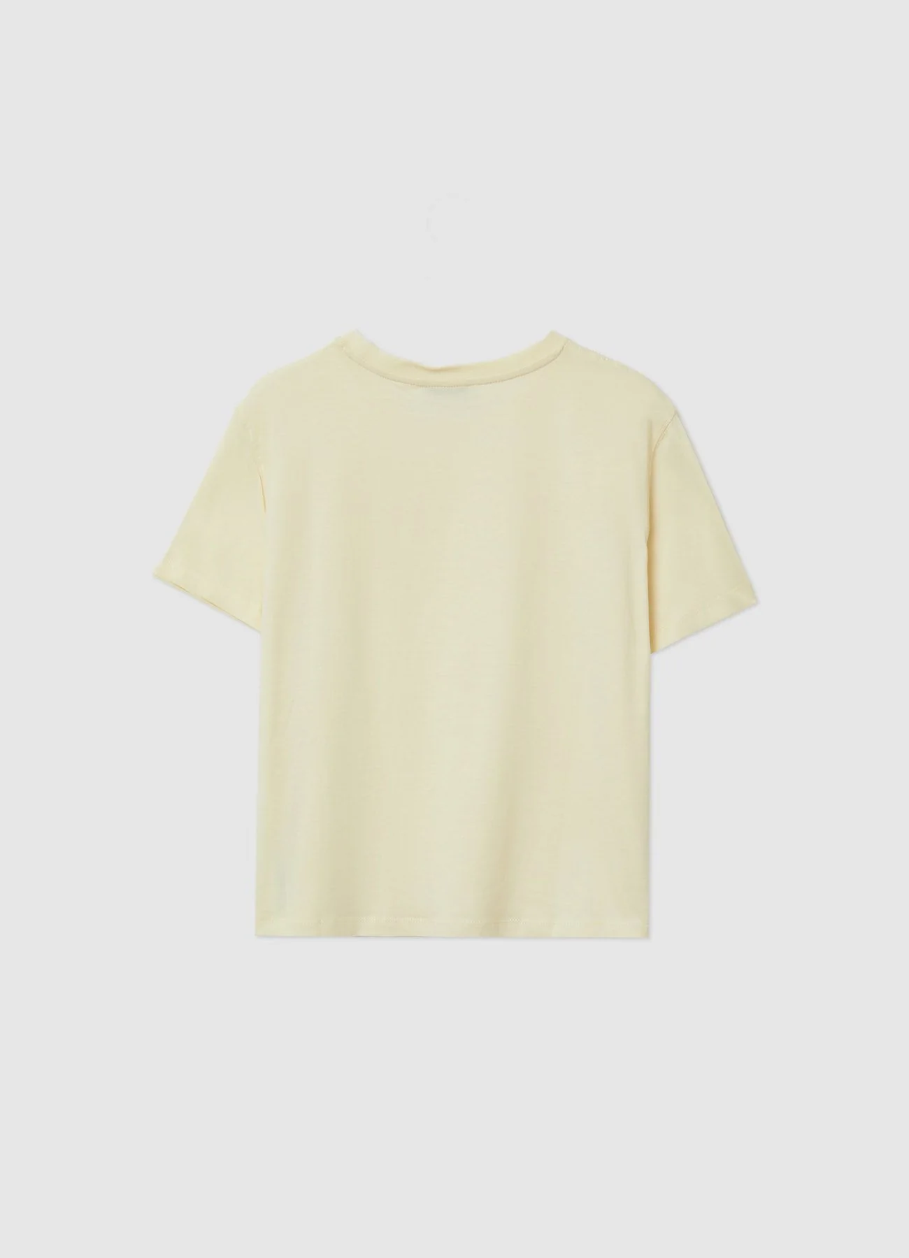T-shirt girocollo tinta unita - Image 4
