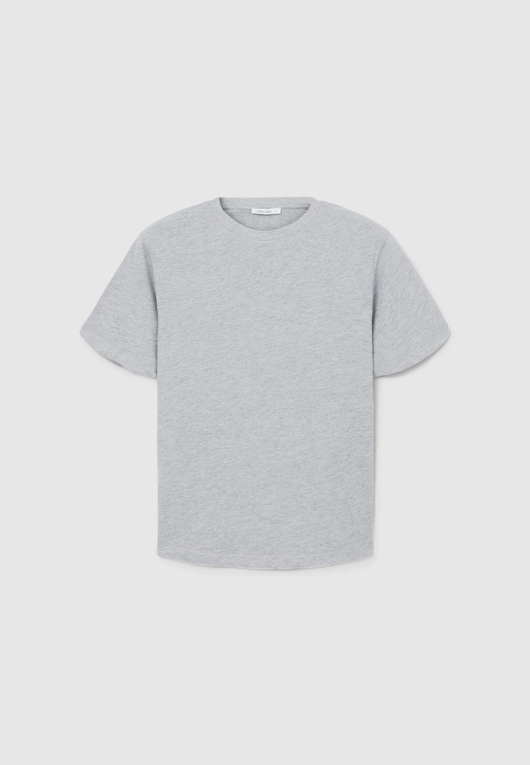 T-shirt girocollo tinta unita - Image 4