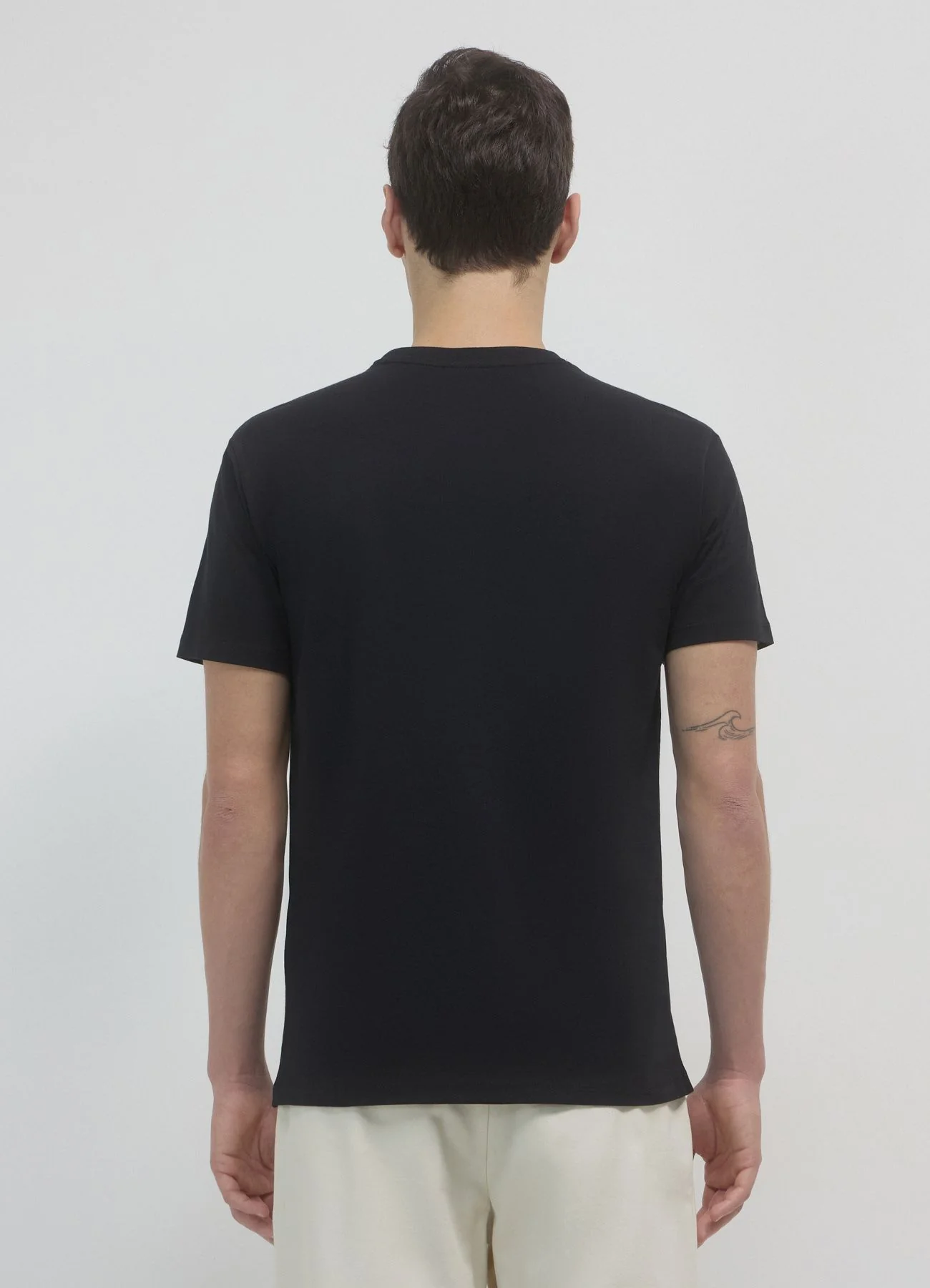 T-shirt girocollo tinta unita - Image 3