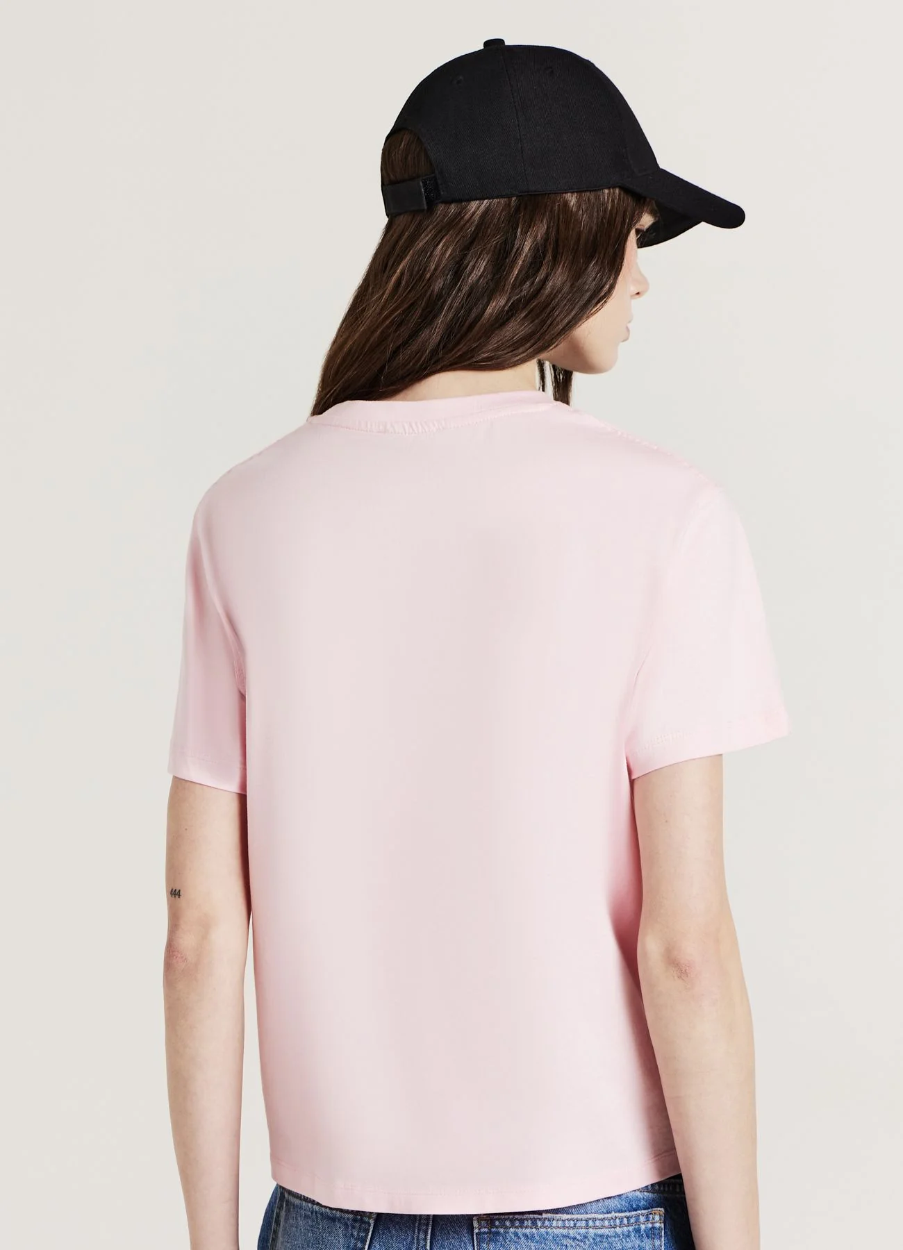 T-shirt girocollo tinta unita - Image 3