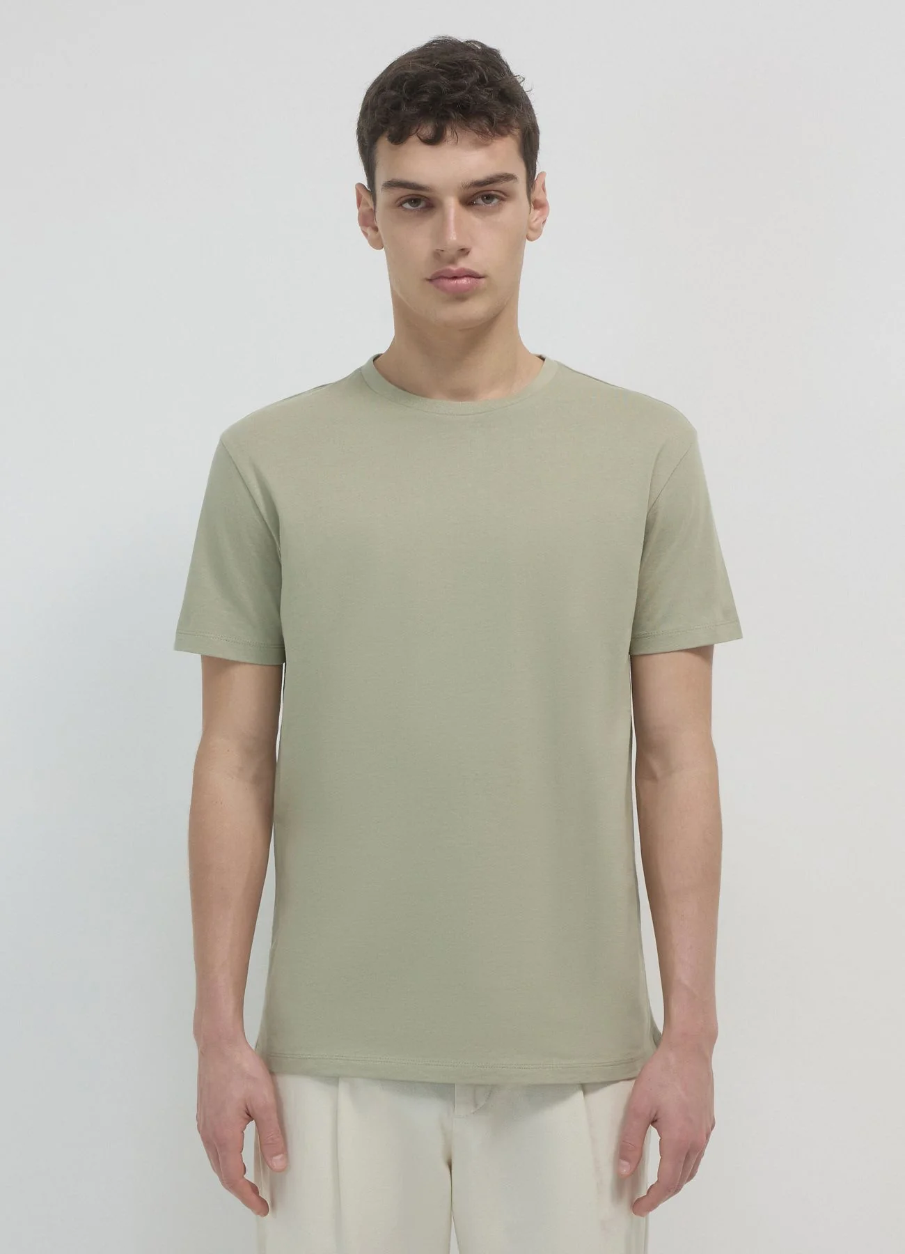 T-shirt girocollo tinta unita