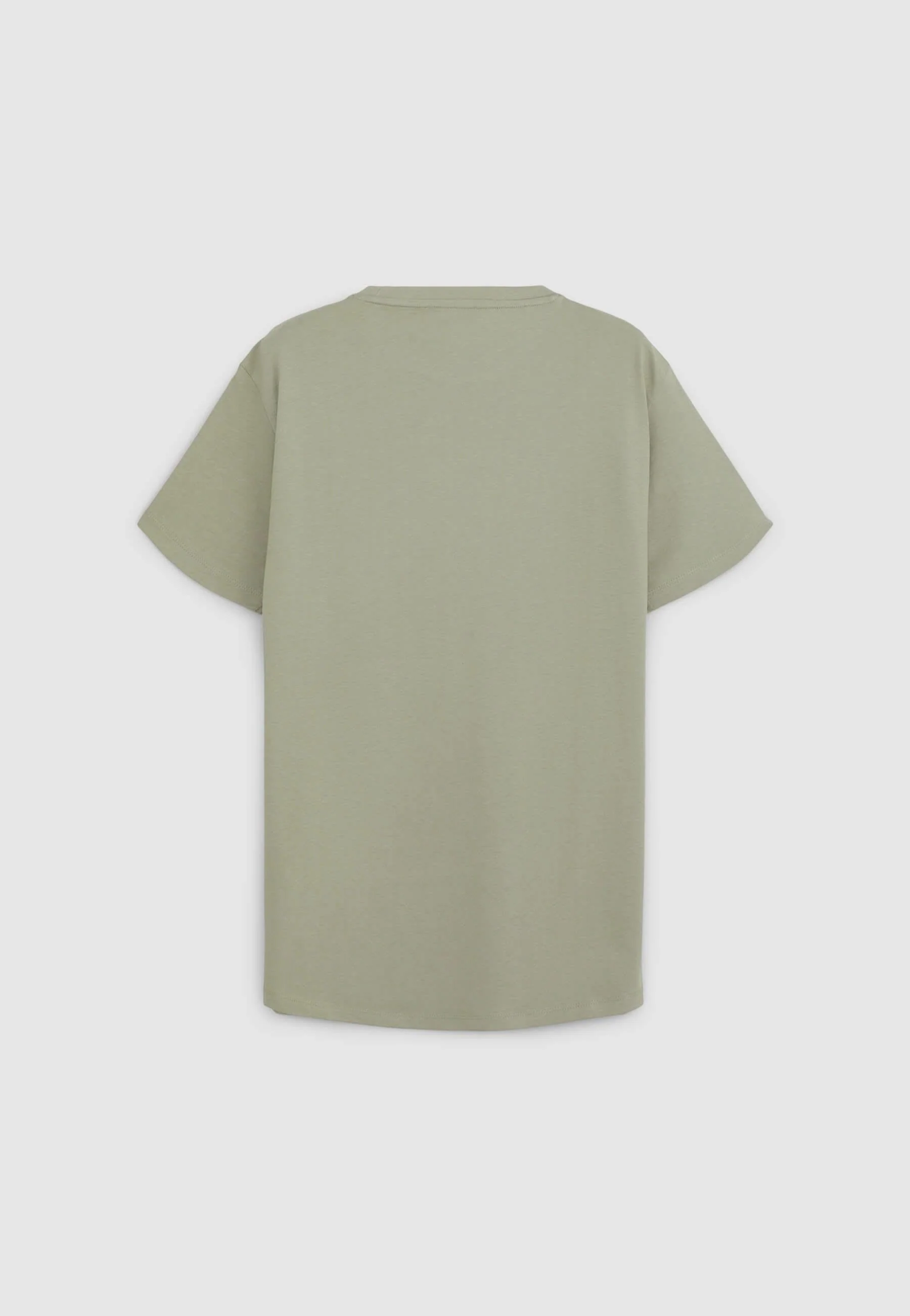 T-shirt girocollo tinta unita - Image 5