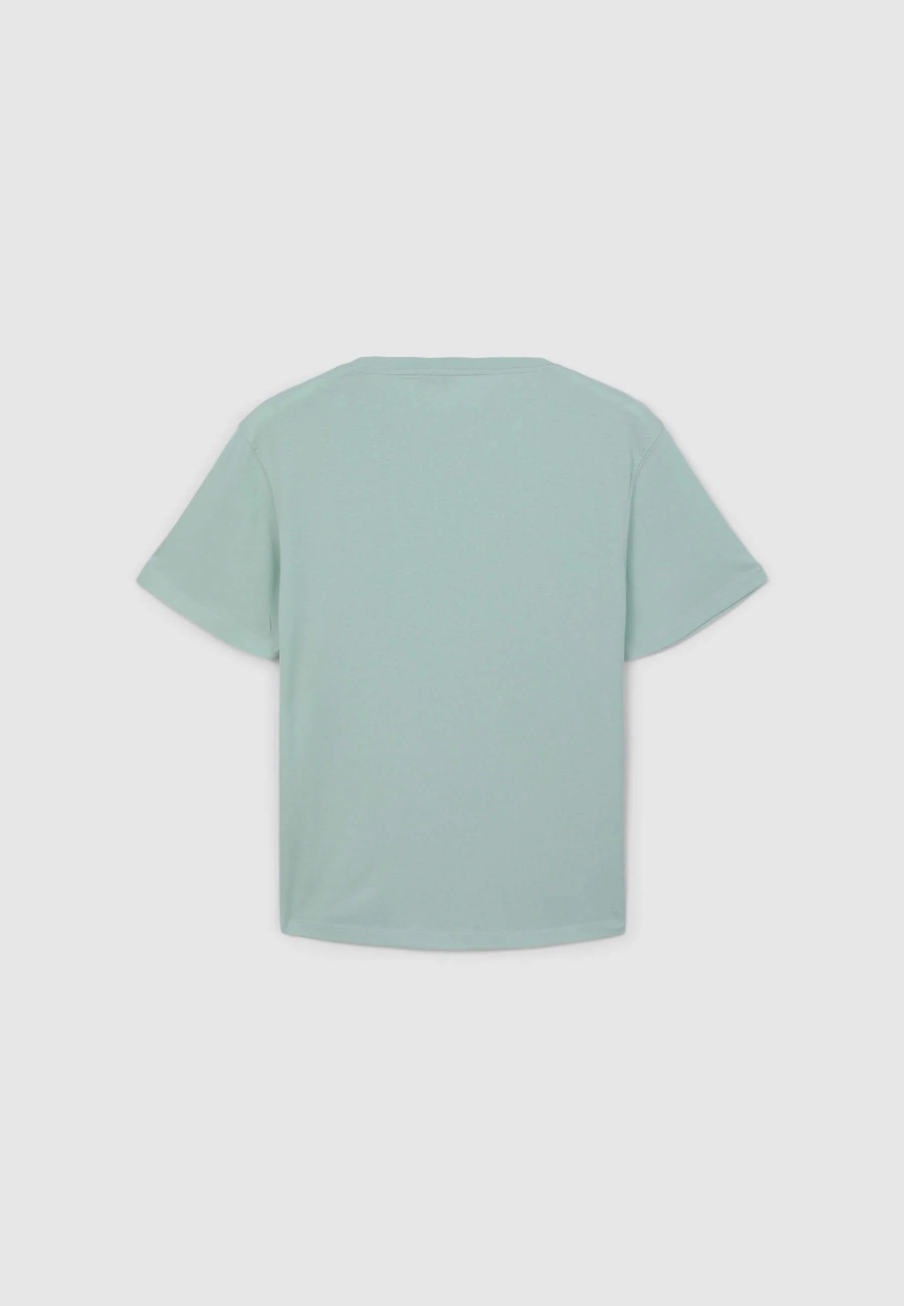 T-shirt girocollo tinta unita - Image 6