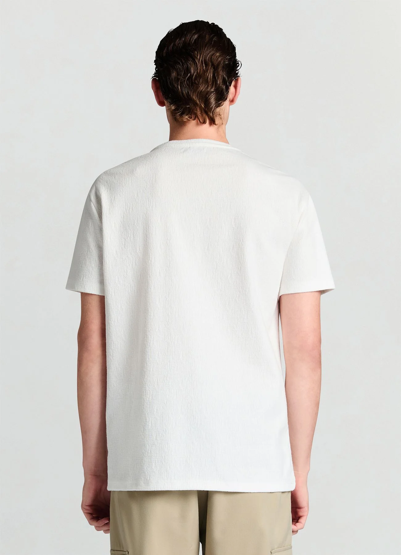 T-shirt goffrata girocollo