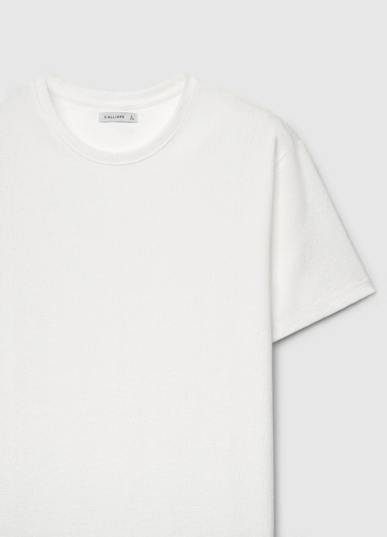 T-shirt goffrata girocollo - Image 5