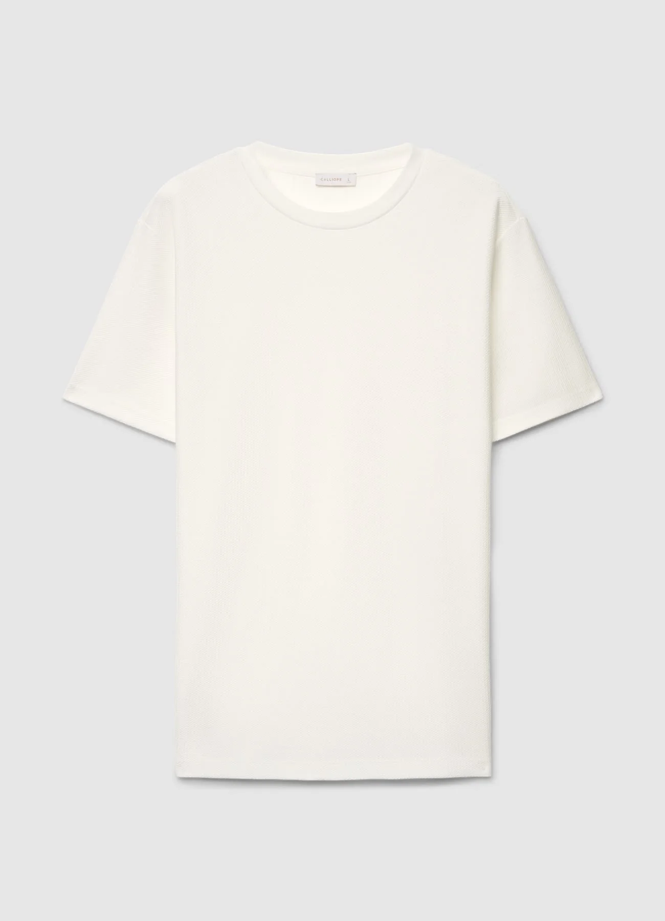 T-shirt in maglia operata tinta unita - Image 4