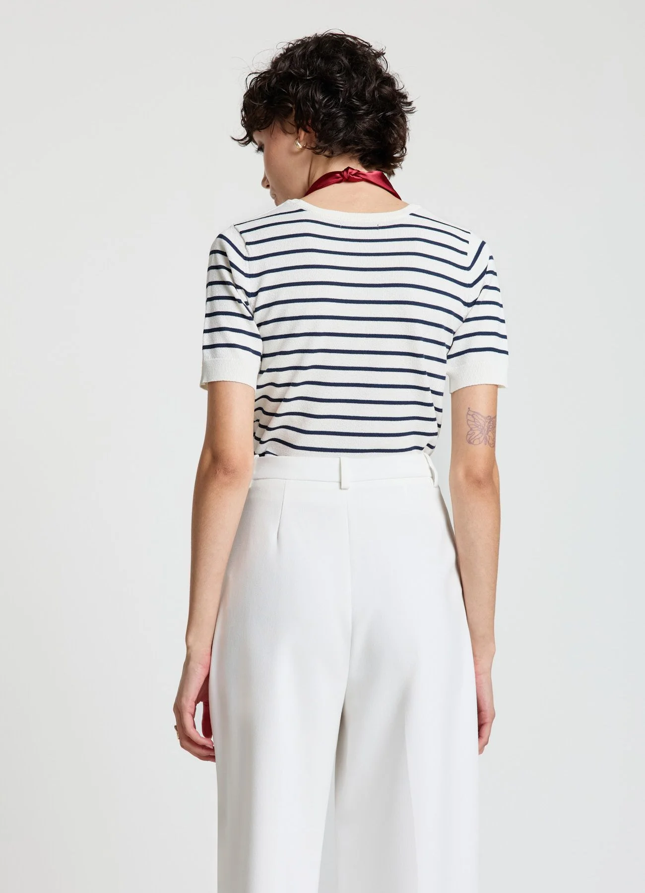 T-shirt maglia a righe - Image 2