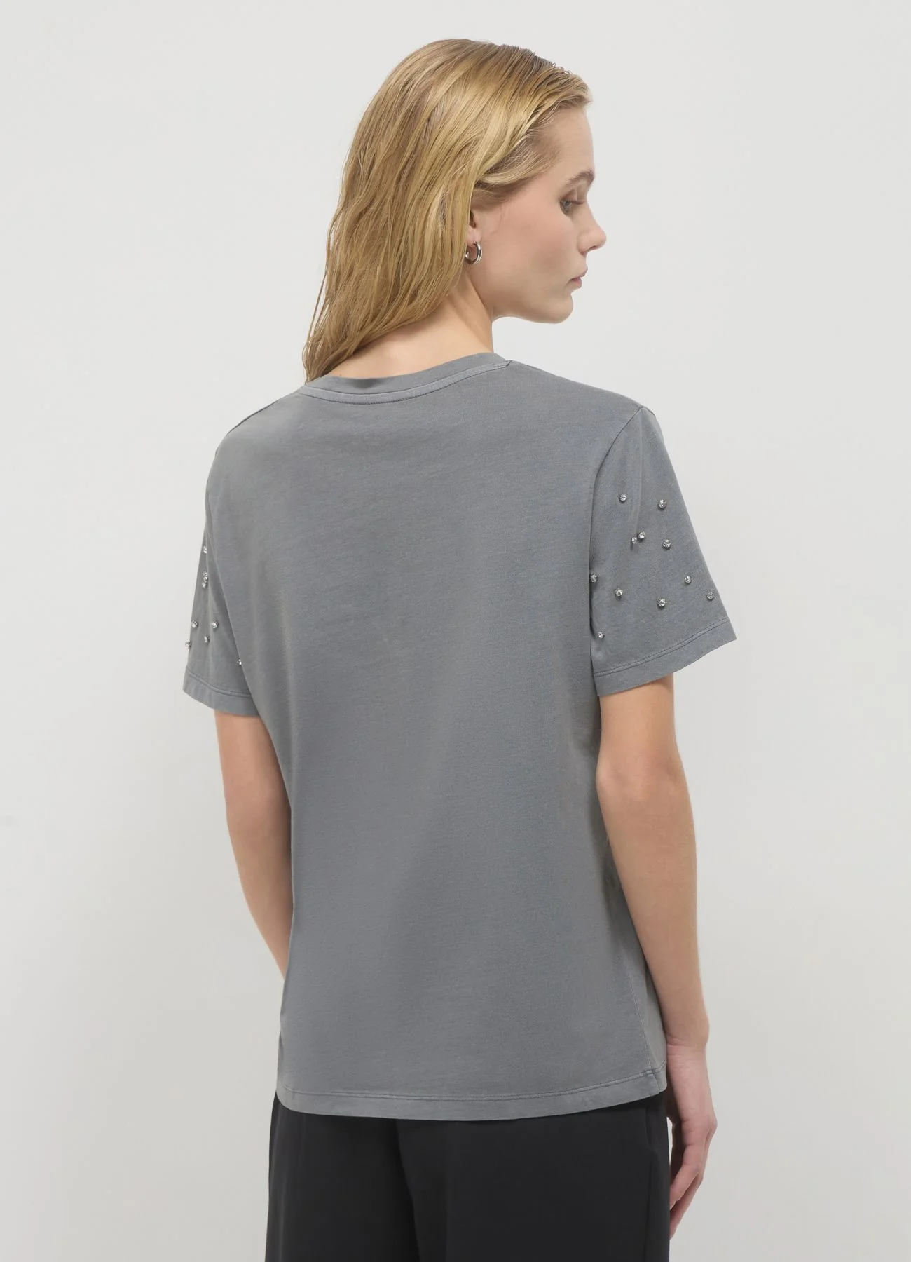 T-shirt maniche strass - Image 4