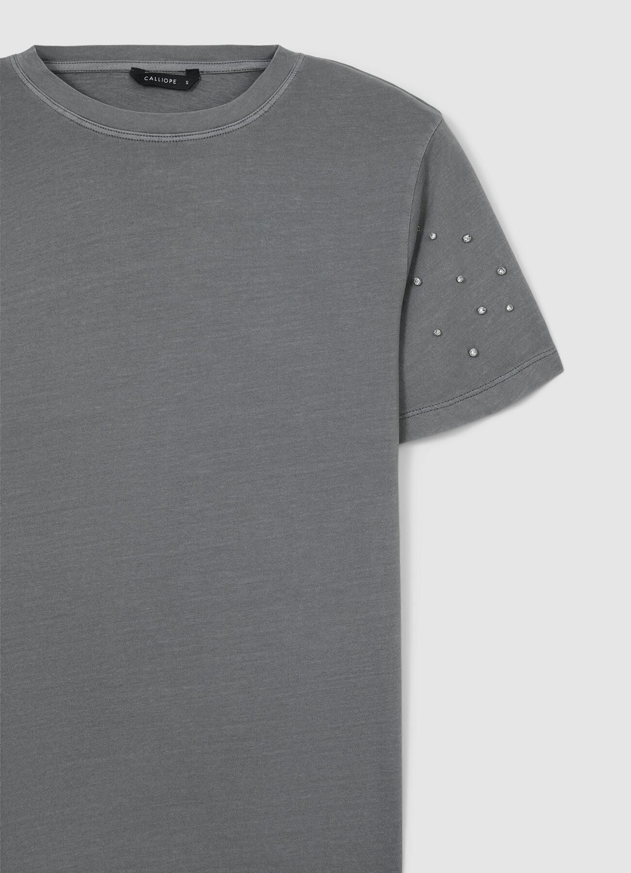 T-shirt maniche strass - Image 7