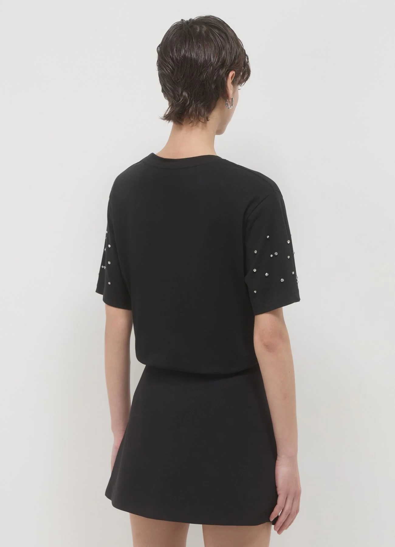 T-shirt maniche strass - Image 2