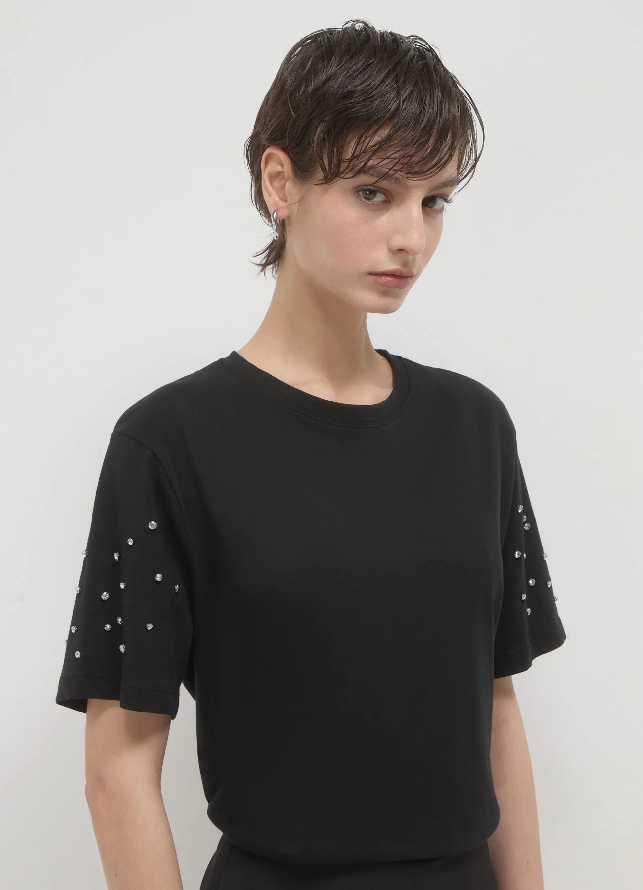 T-shirt maniche strass - Image 3
