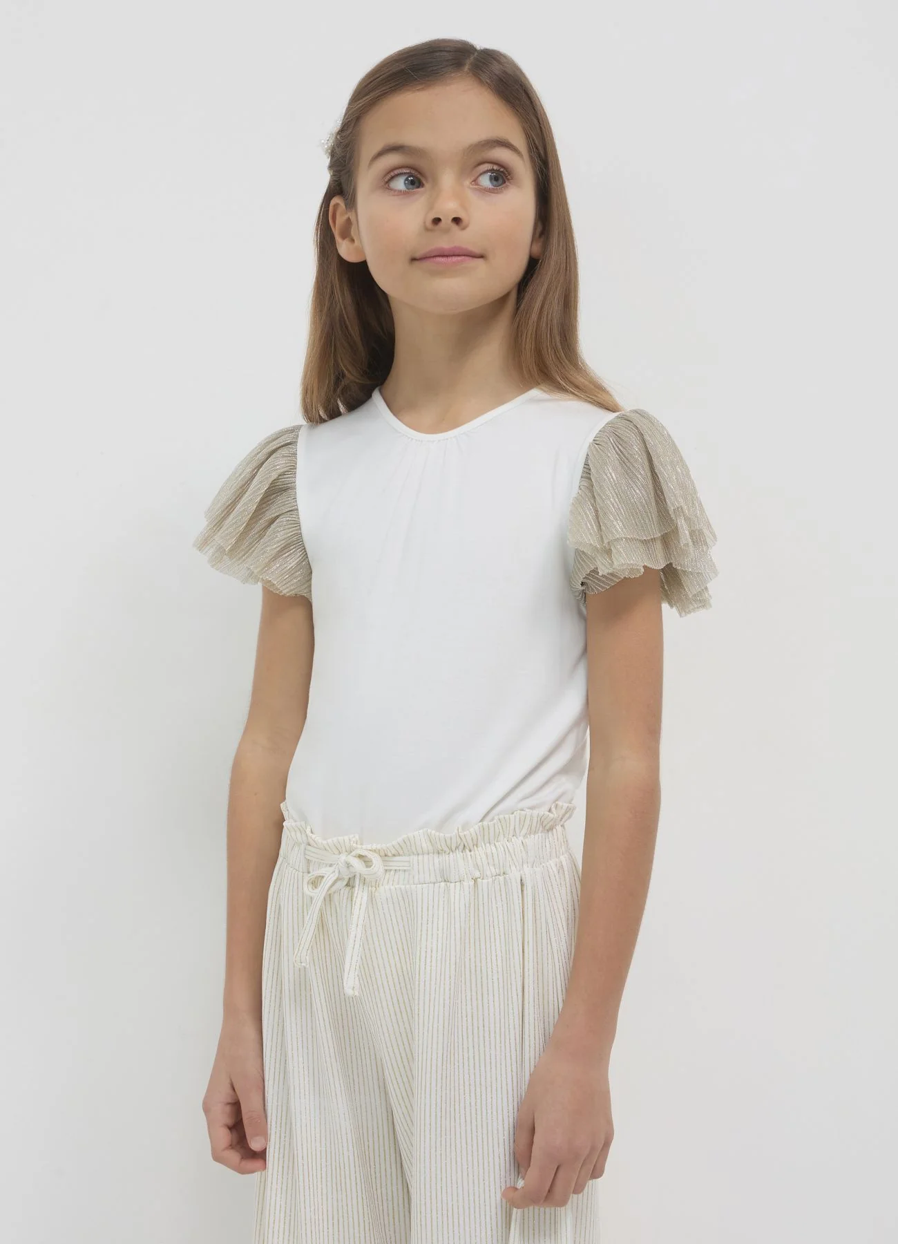 T-shirt maniche tulle - Image 2
