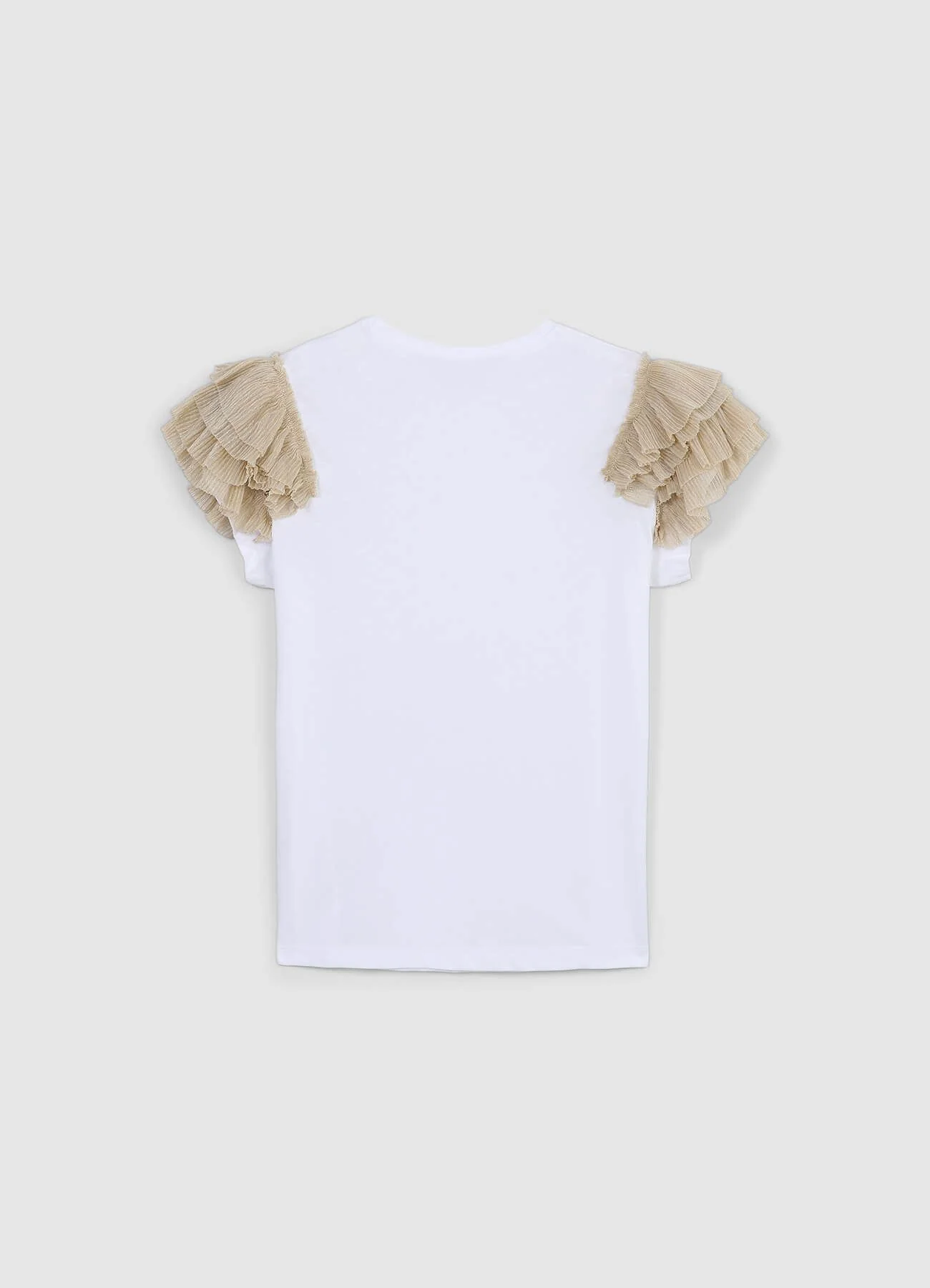 T-shirt maniche tulle - Image 6
