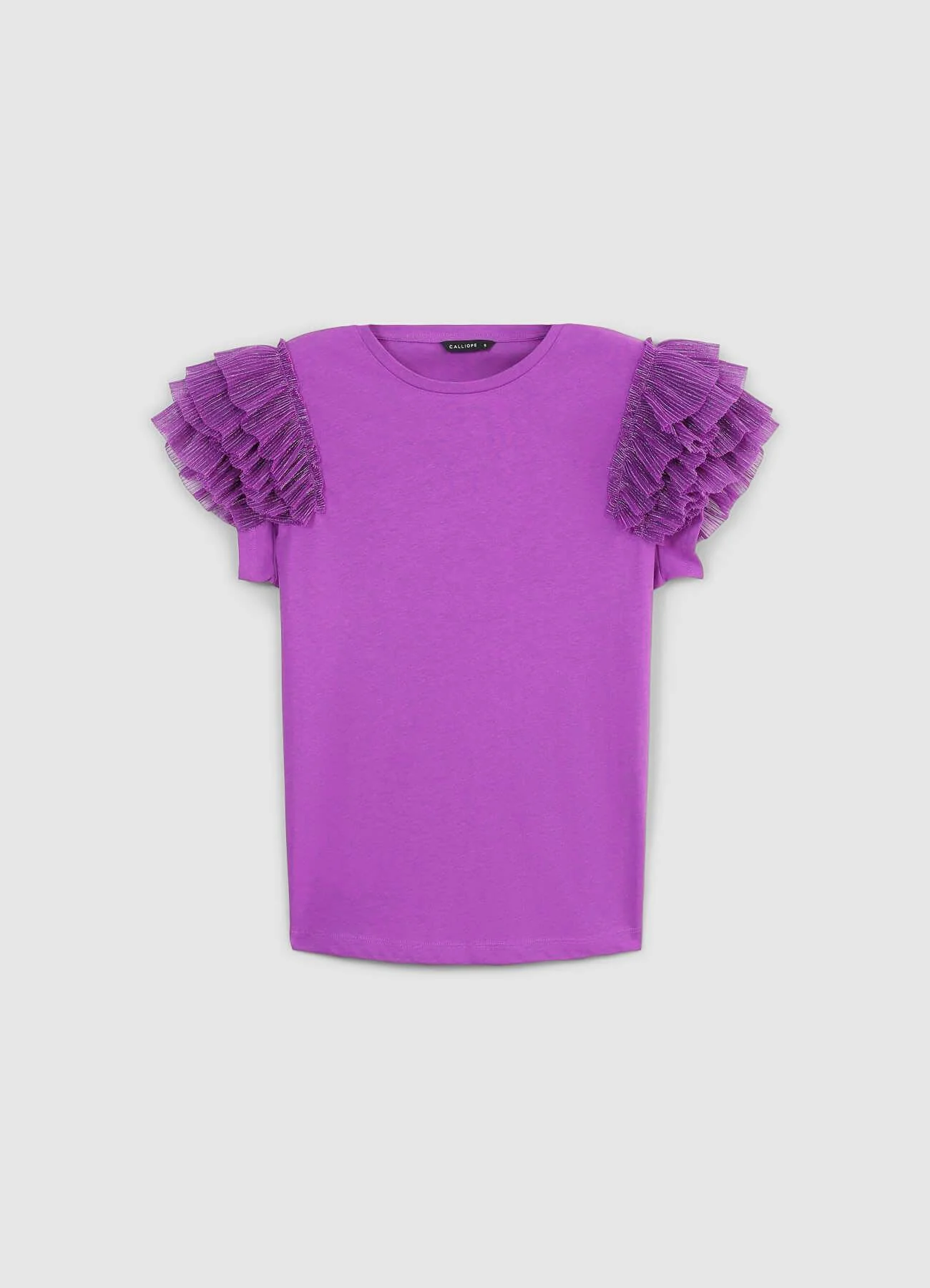 T-shirt maniche tulle - Image 5