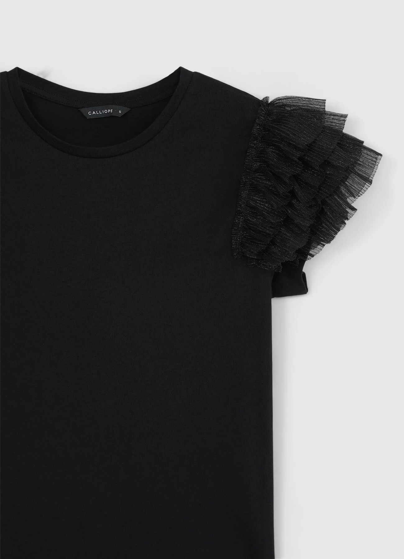 T-shirt maniche tulle - Image 5