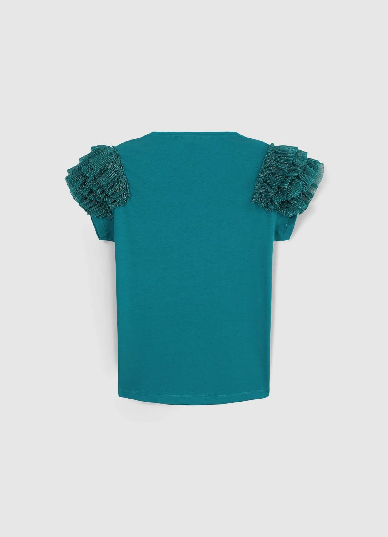 T-shirt maniche tulle - Image 5