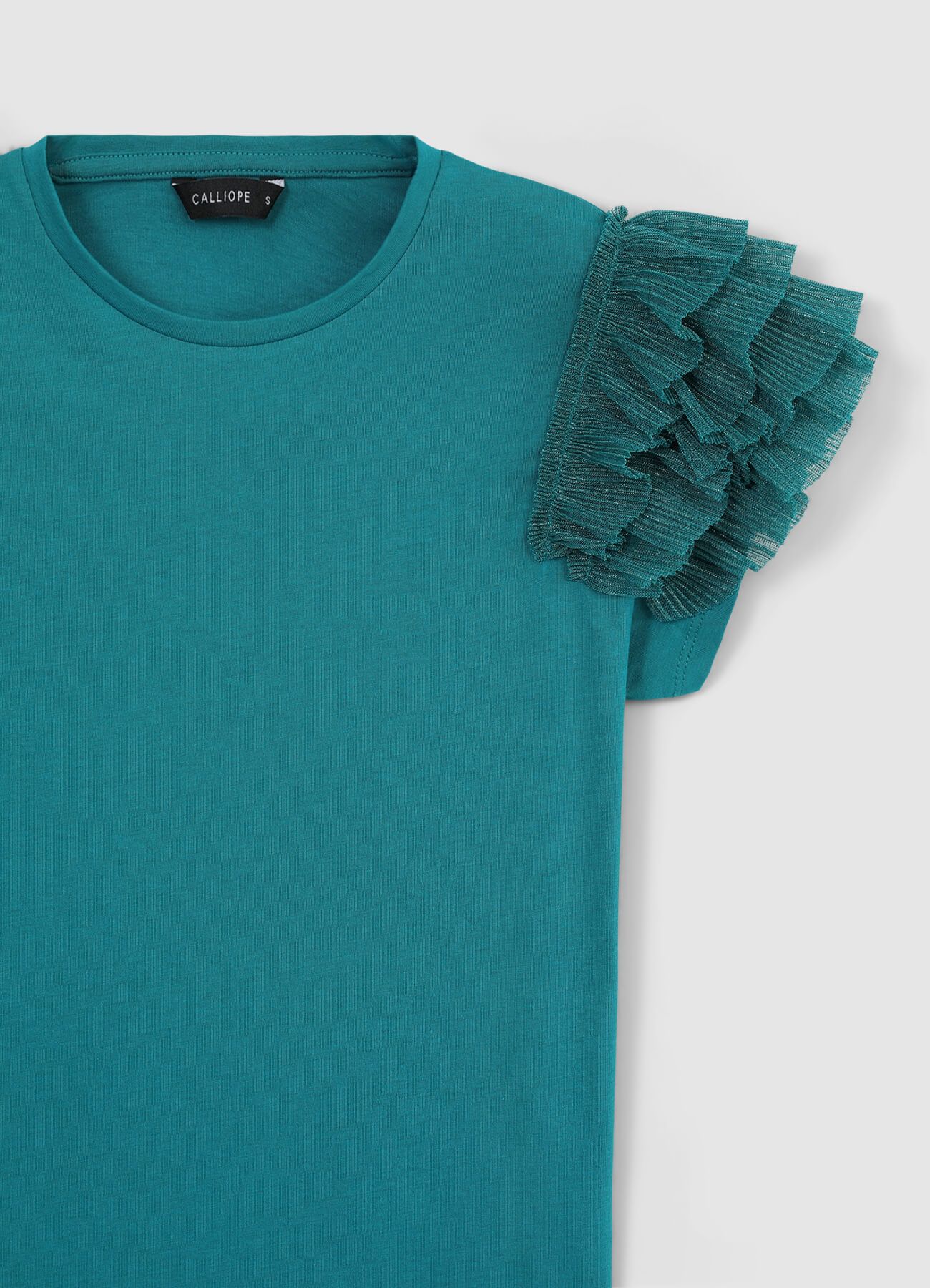 T-shirt maniche tulle - Image 6