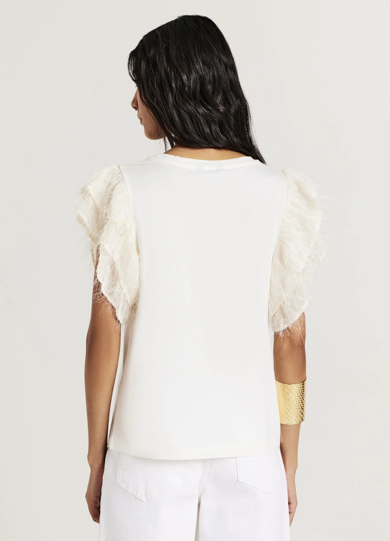 T-shirt maniche volant - Image 2