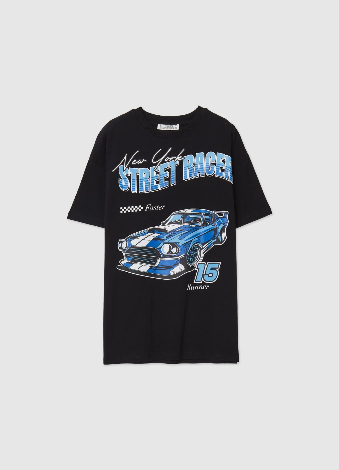 T-shirt over con stampa grafica - Image 2
