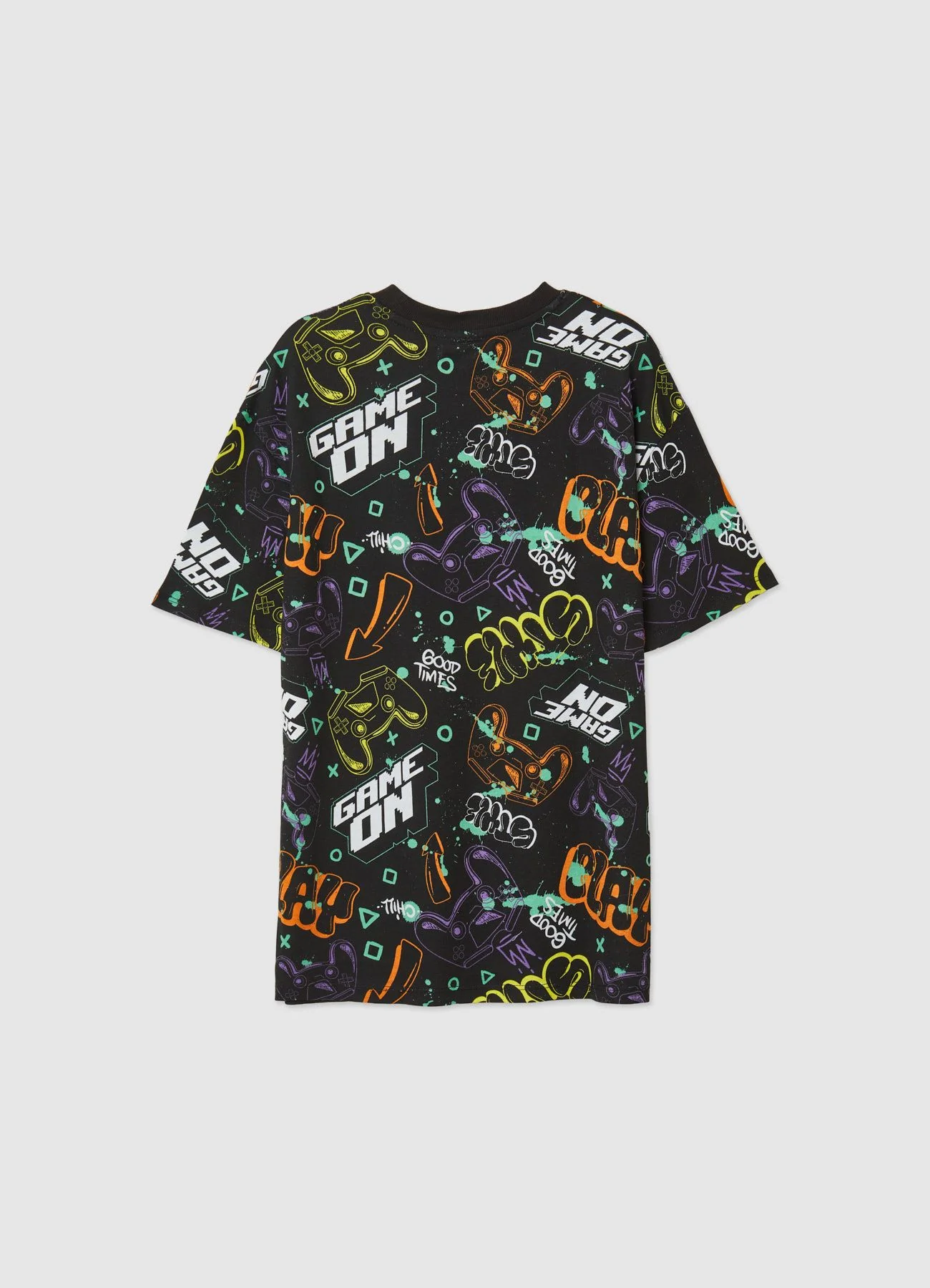 T-shirt over con stampa videogame - Image 4