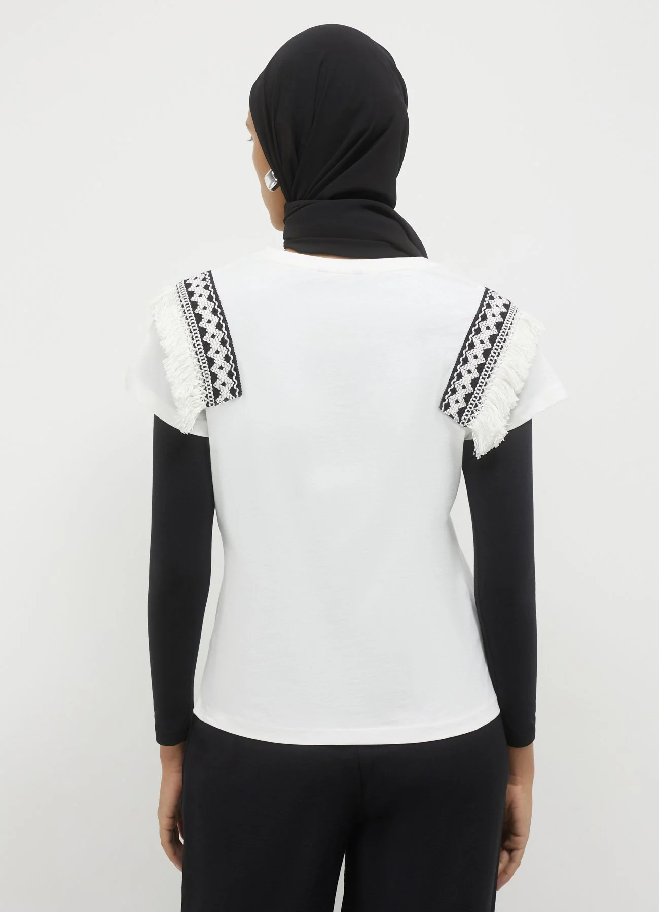 T-shirt passamaneria bicolore