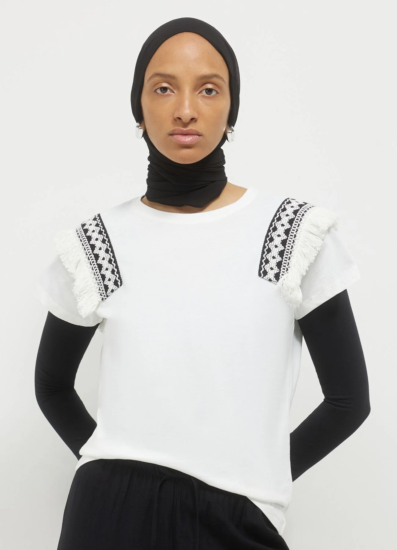 T-shirt passamaneria bicolore - Image 4