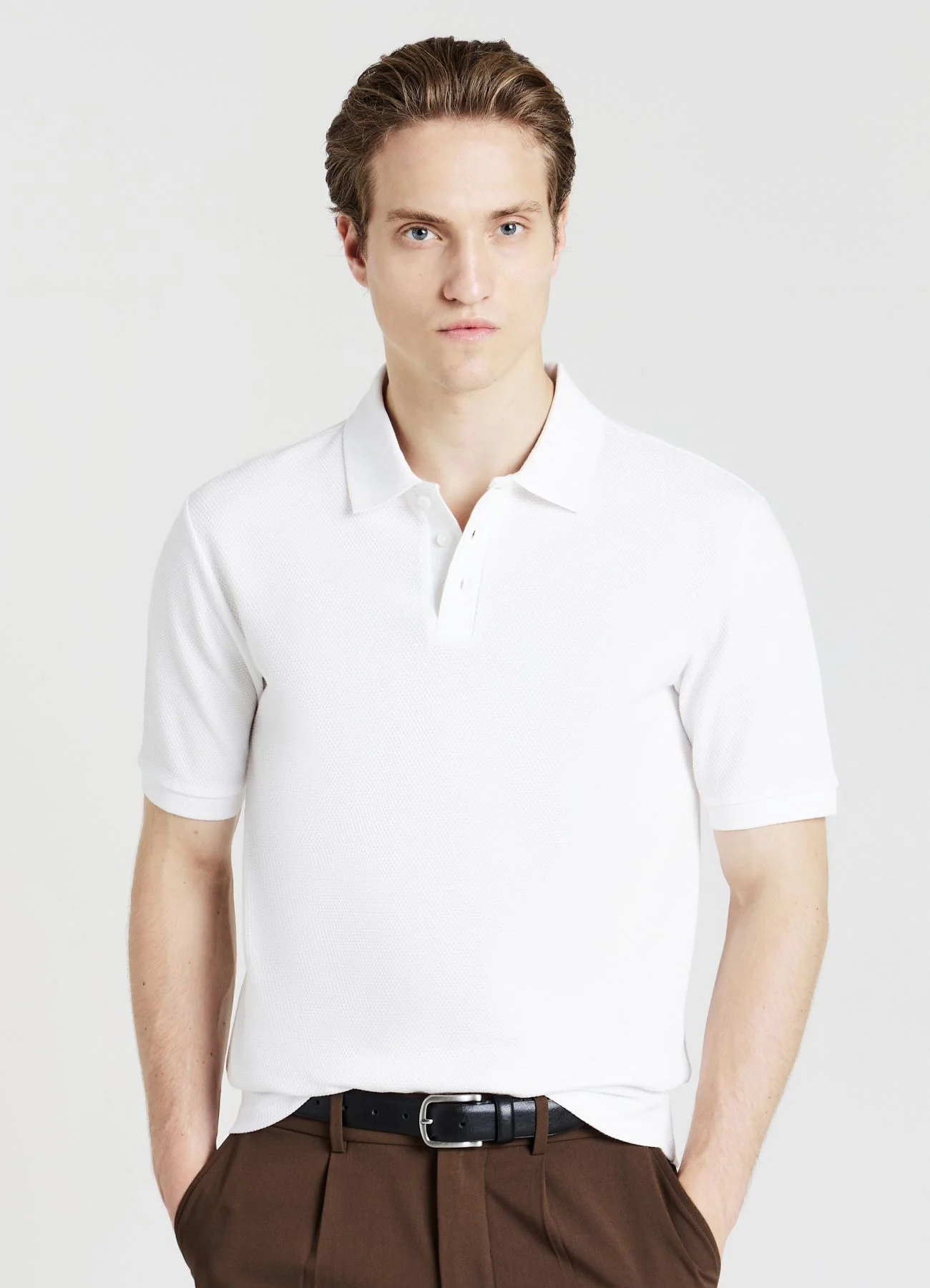 T-shirt polo 3 bottoni - Image 3
