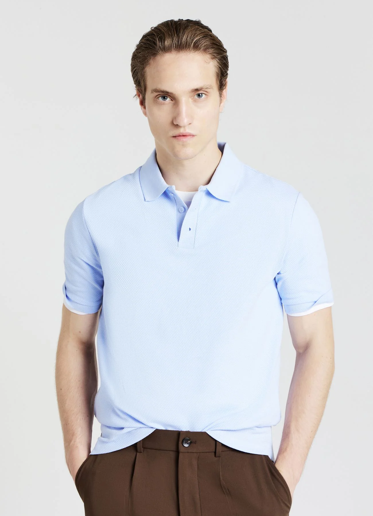 T-shirt polo 3 bottoni