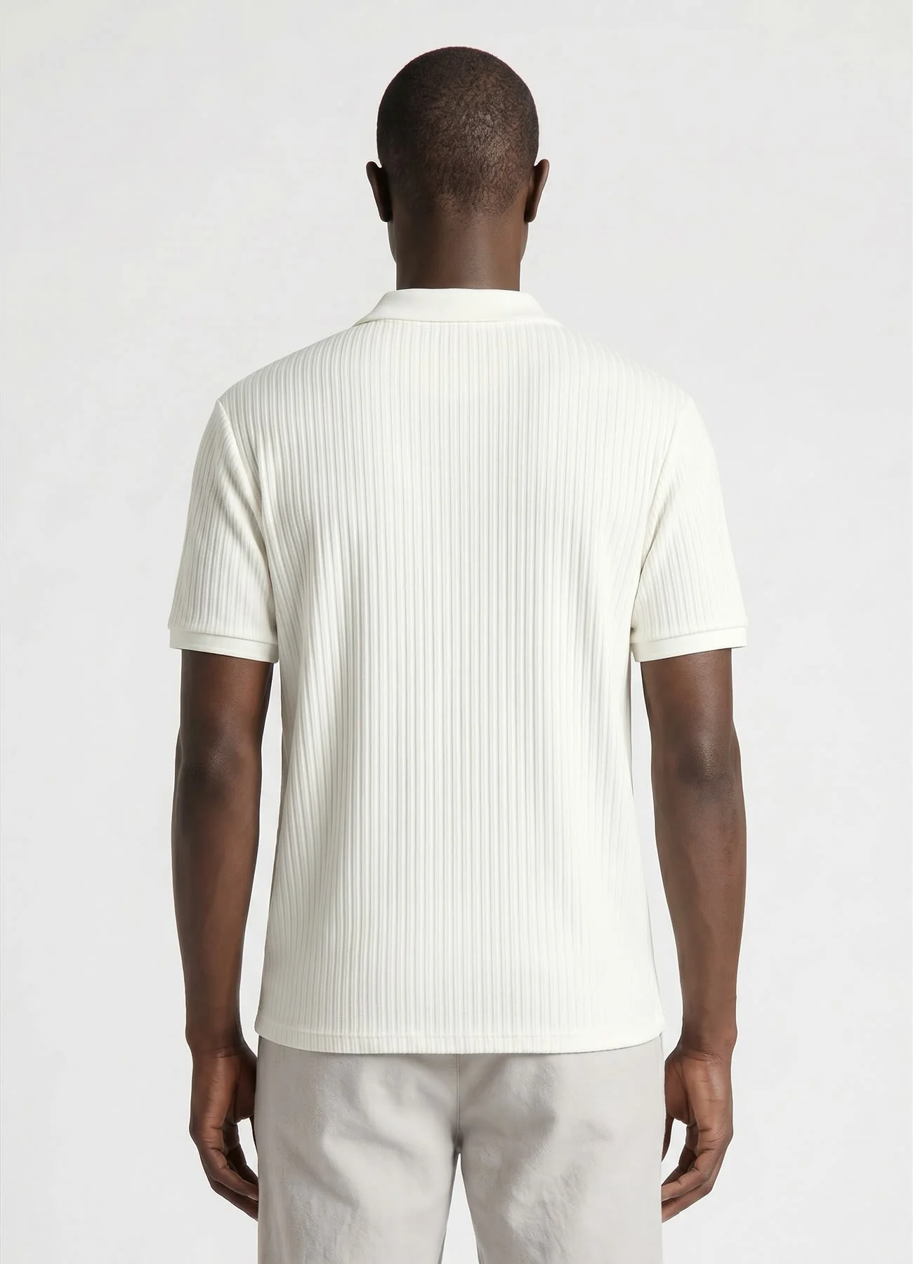T-shirt polo a coste - Image 3