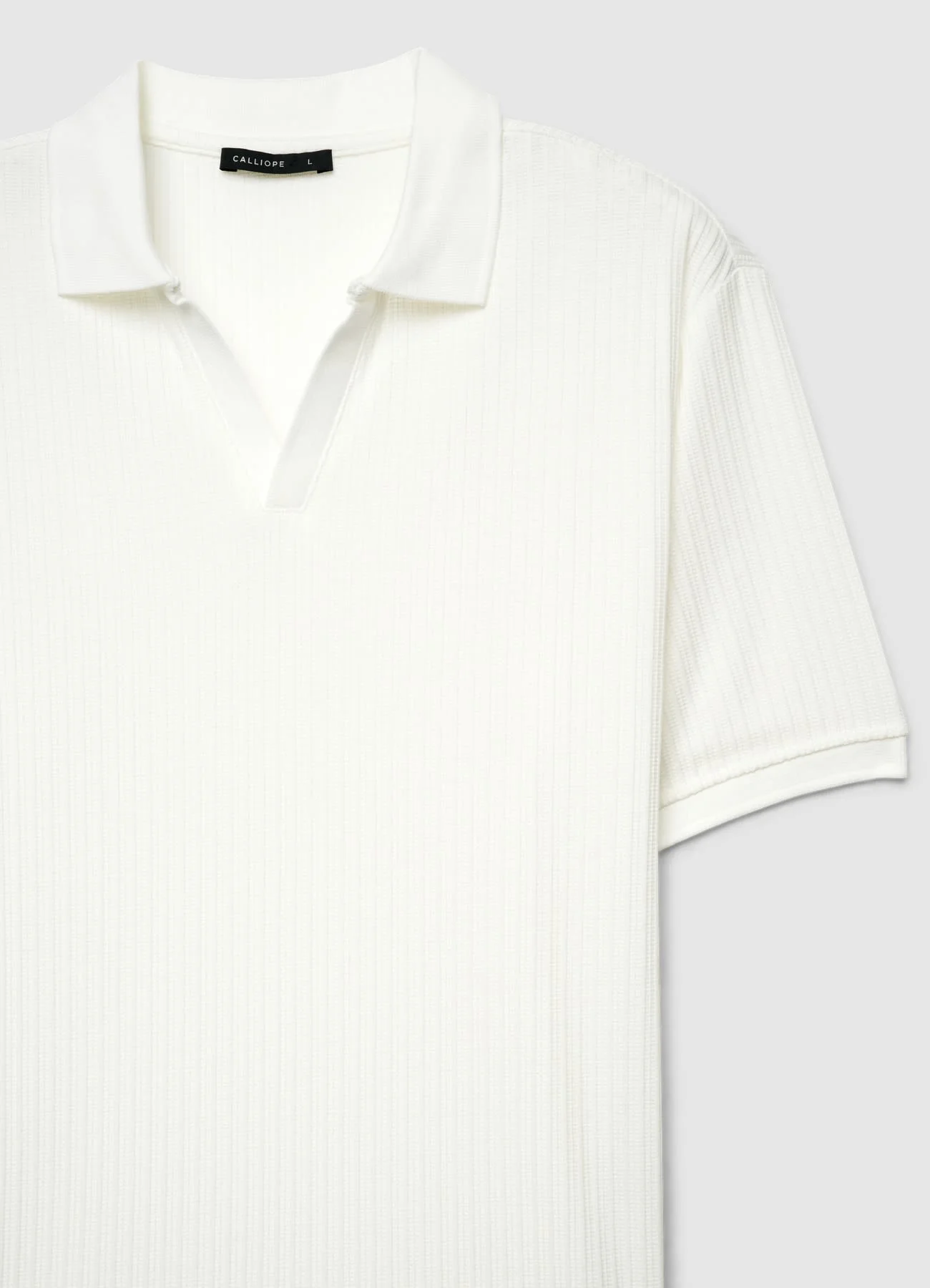 T-shirt polo a coste - Image 4