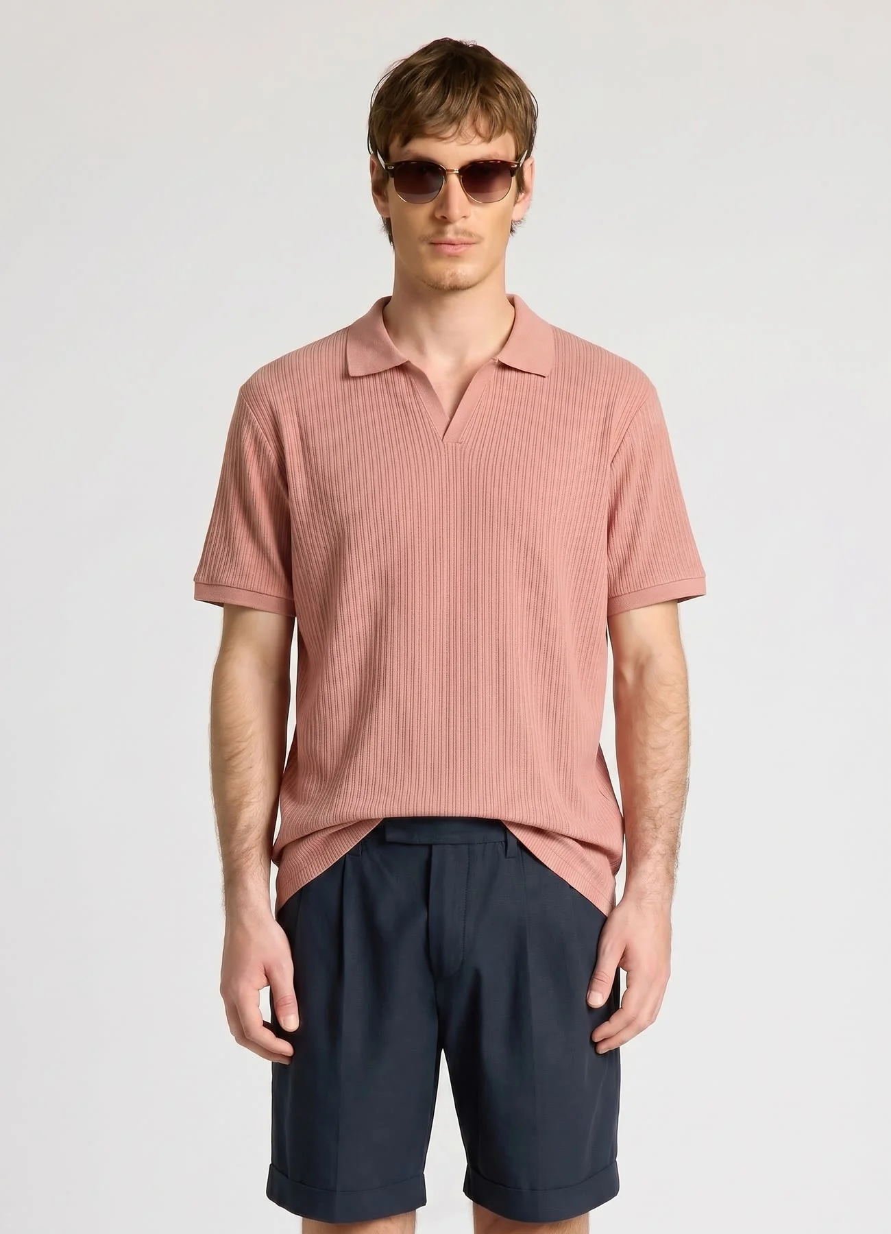 T-shirt polo a costine - Image 2