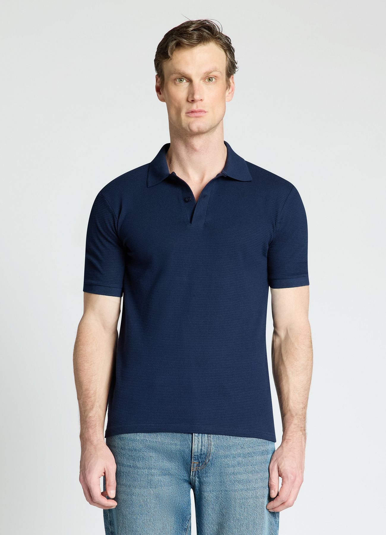 T-shirt polo con bottoni
