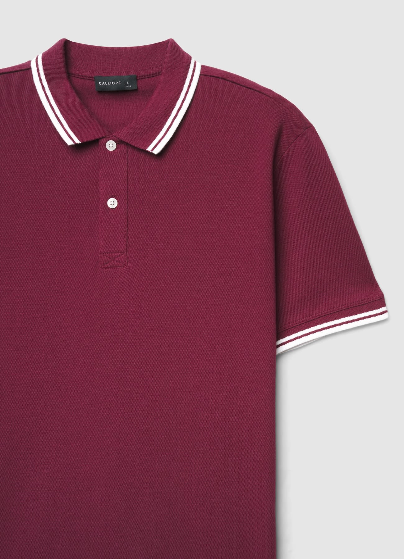 T-shirt polo con profili a righe - Image 6