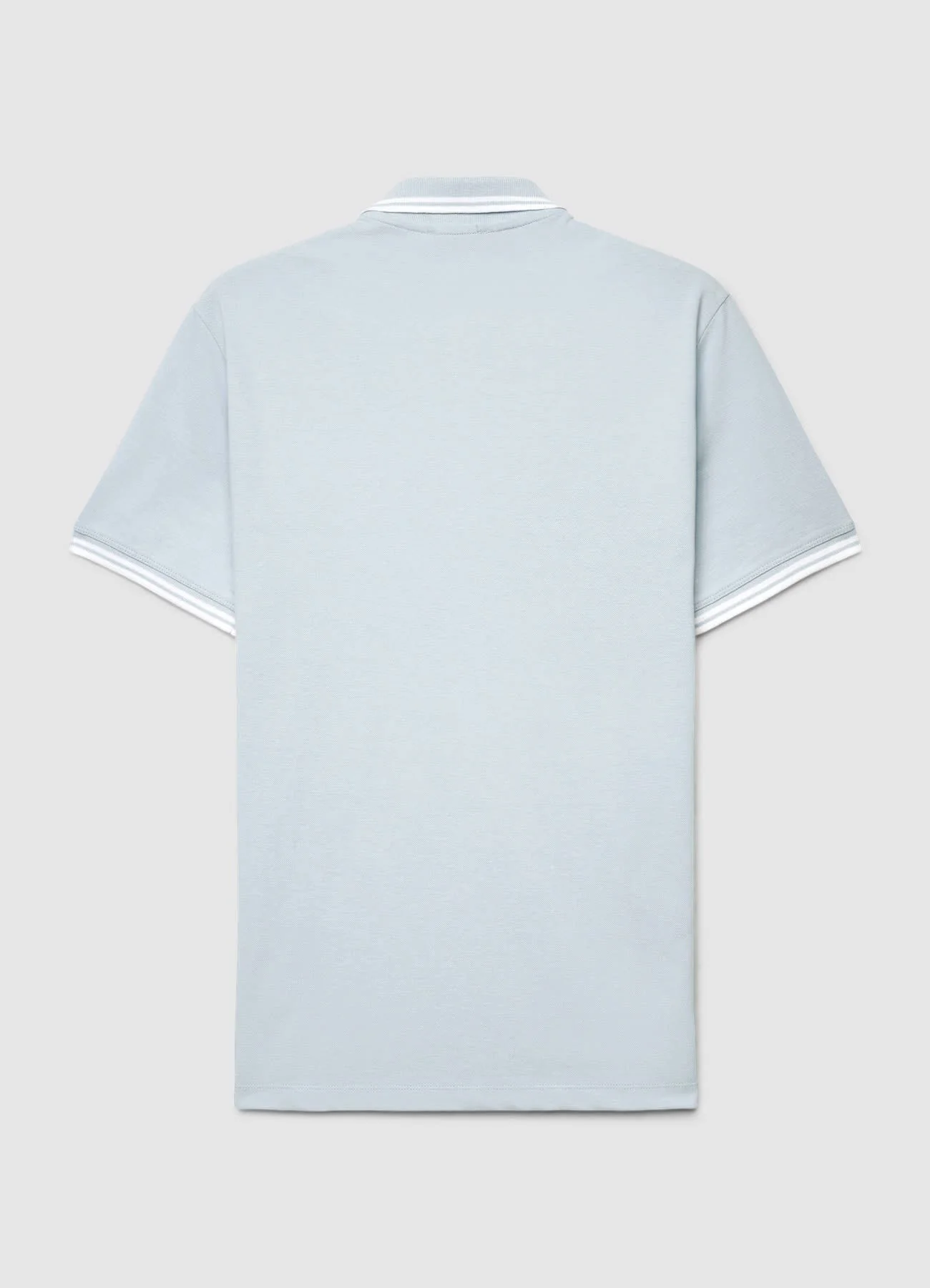 T-shirt polo con profili a righe - Image 4
