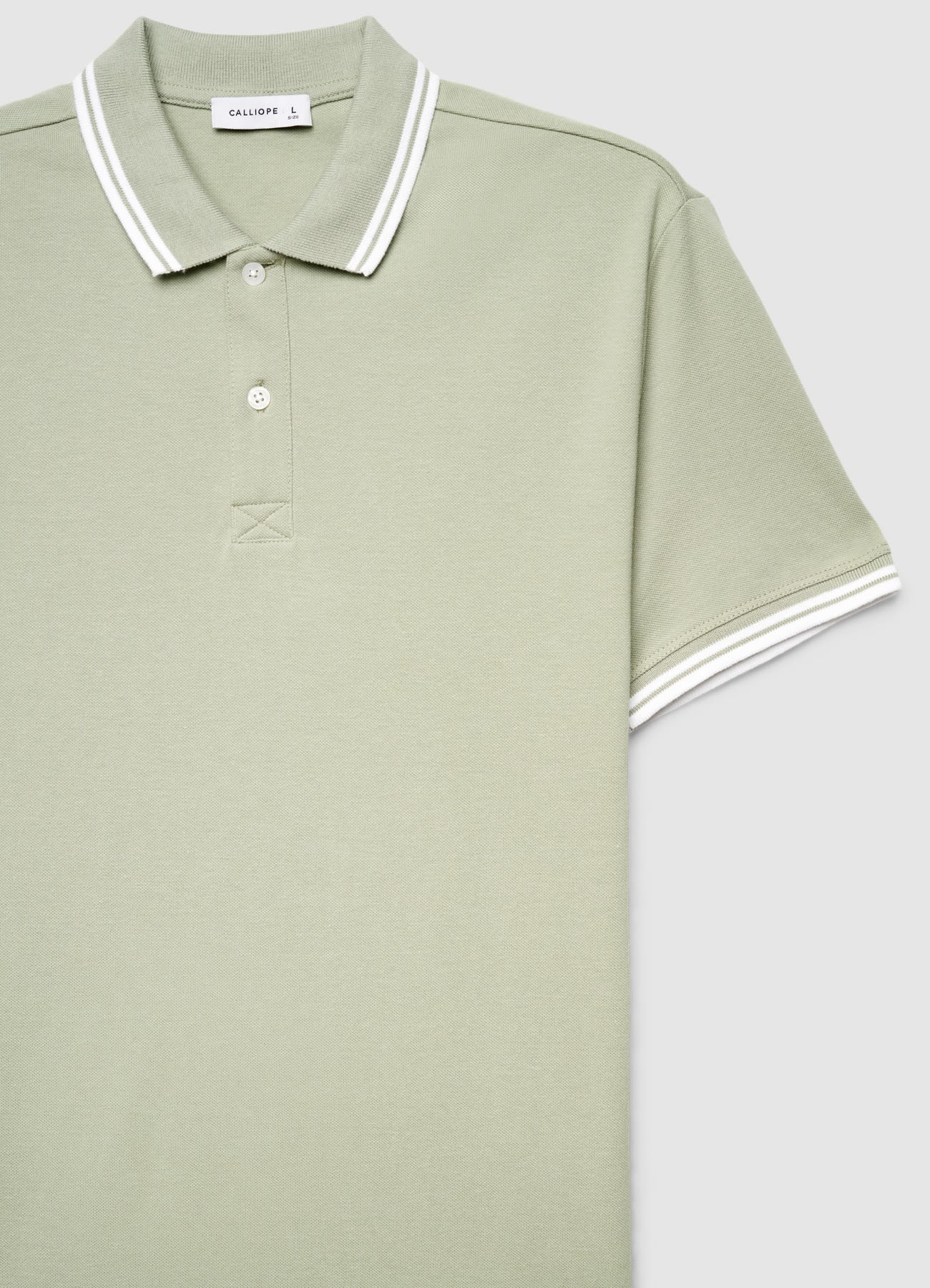 T-shirt polo con profili a righe - Image 5