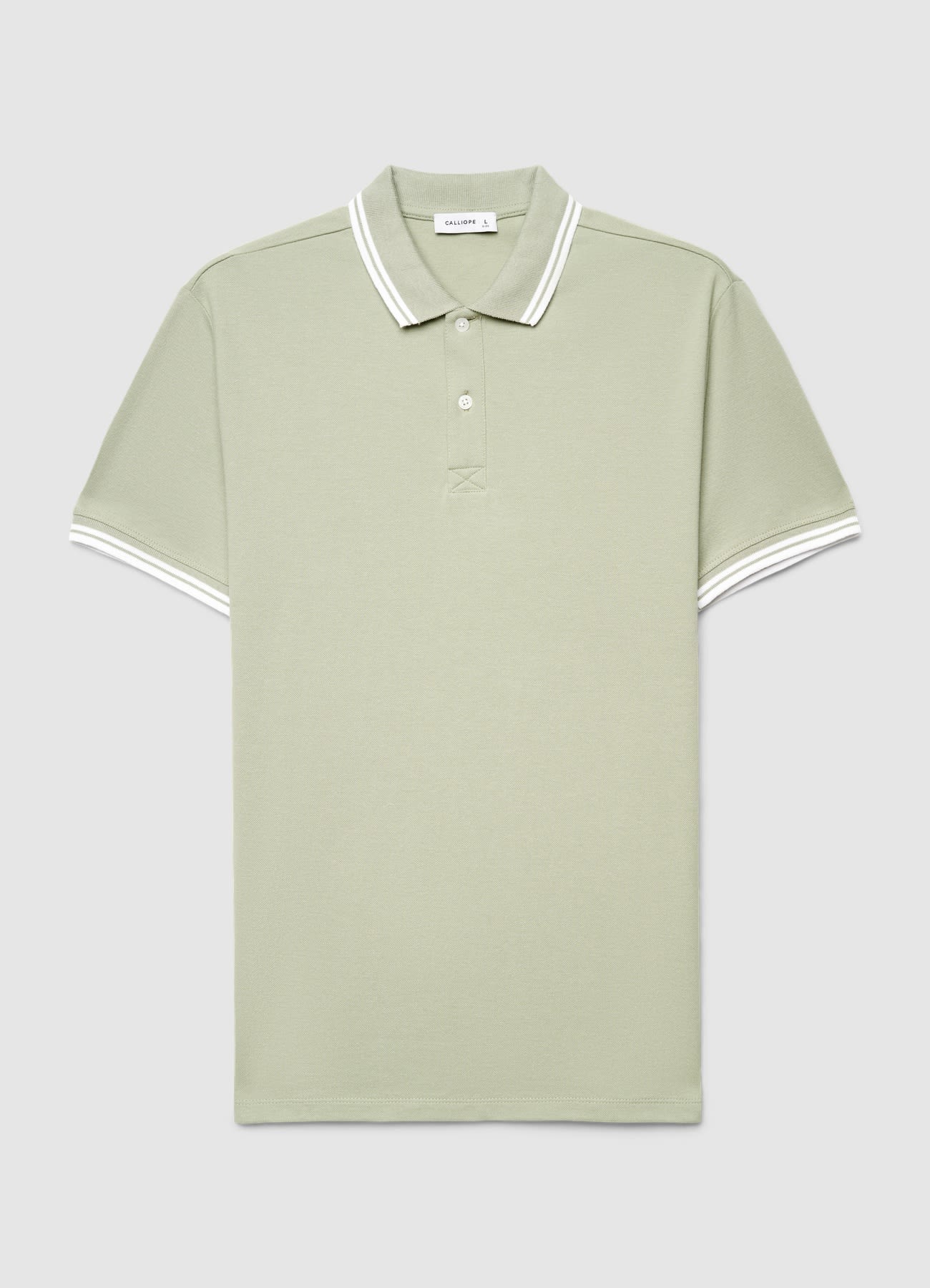 T-shirt polo con profili a righe - Image 6