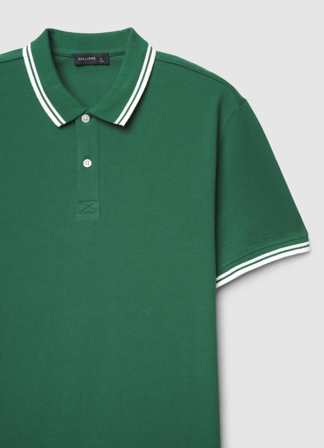 T-shirt polo con profili a righe - Image 6