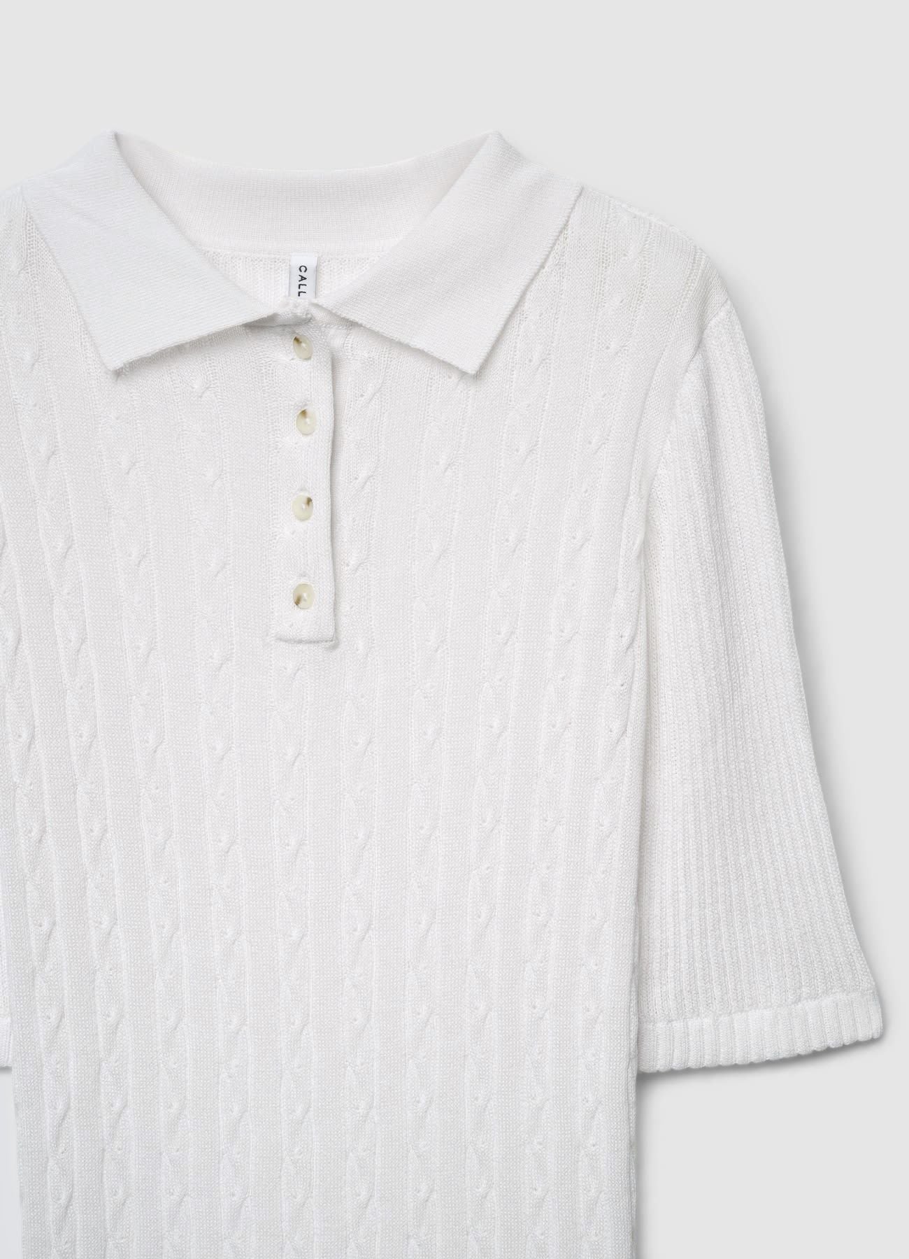 T-shirt polo con trecce - Image 5