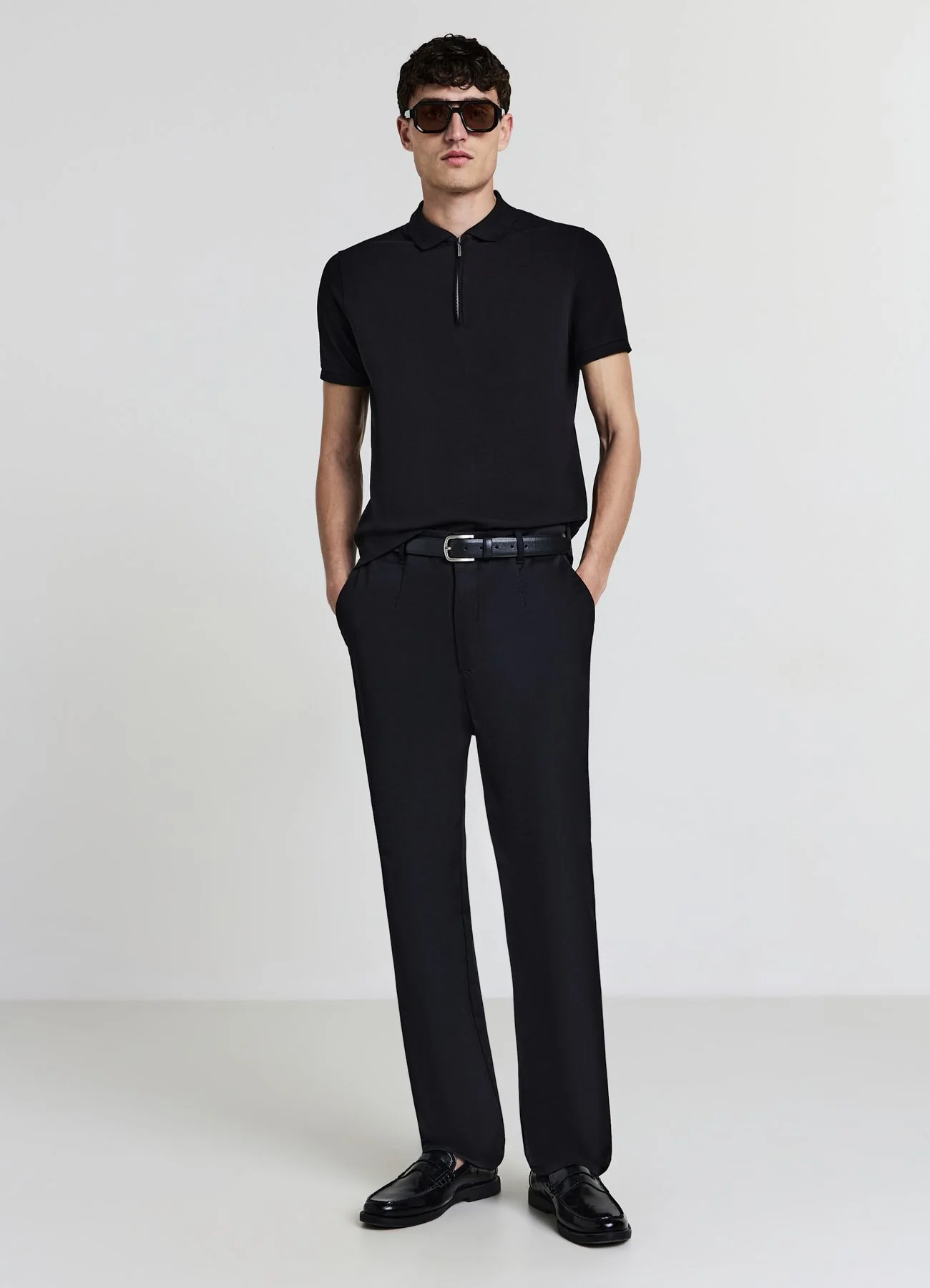 T-shirt polo half zip - Image 2