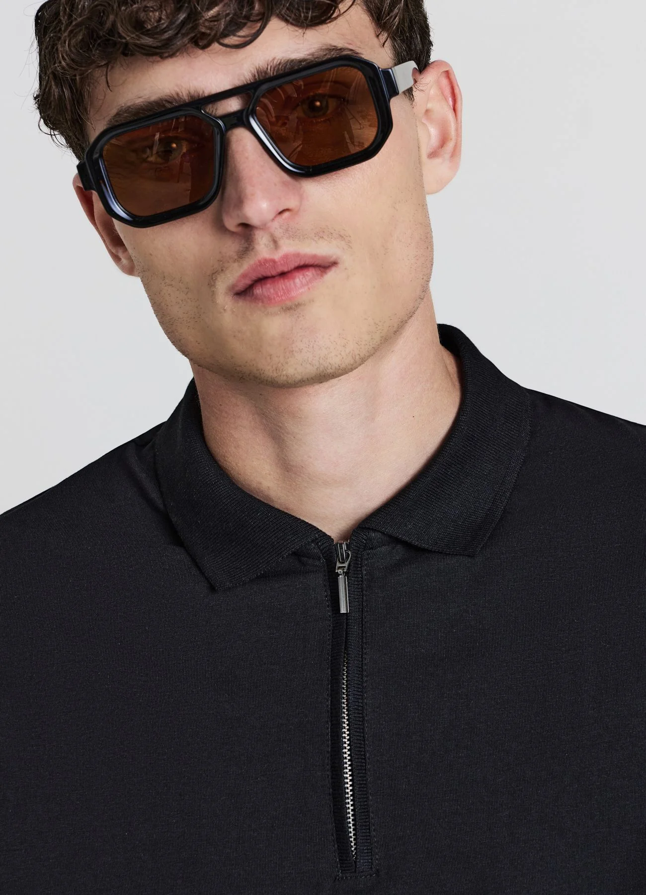 T-shirt polo half zip - Image 4