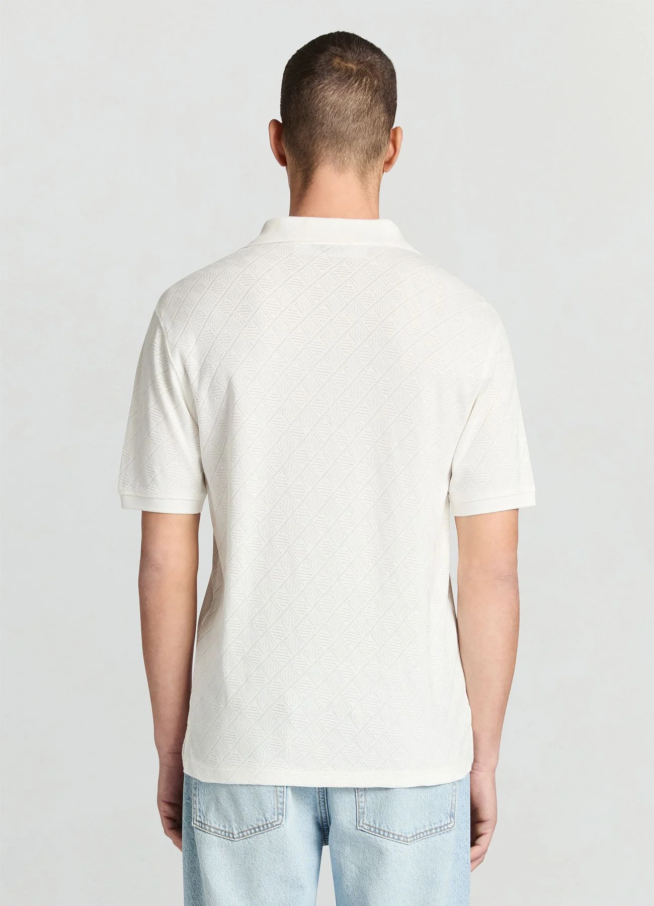 T-shirt polo jacquard - Image 3