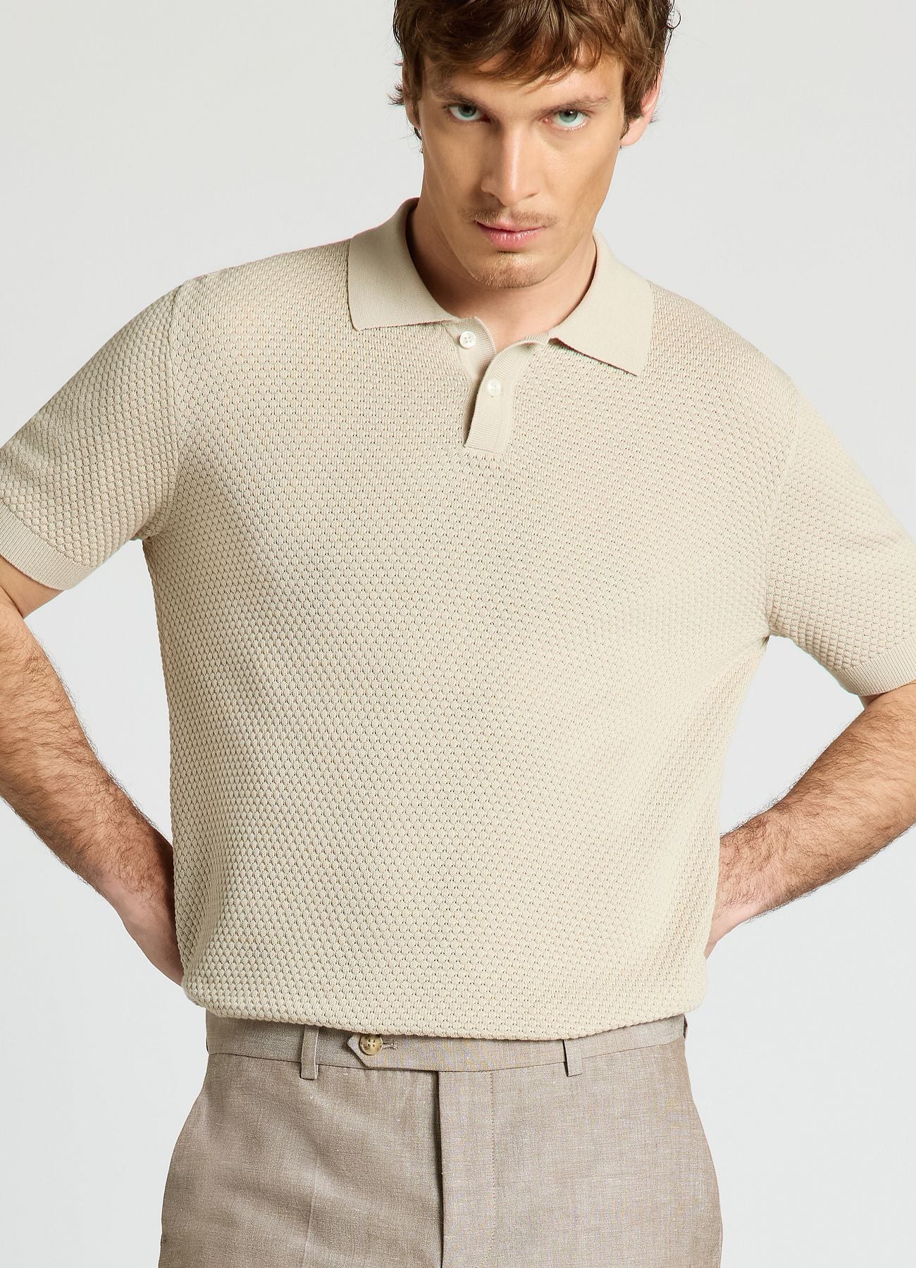 T-shirt polo operata in cotone - Image 3