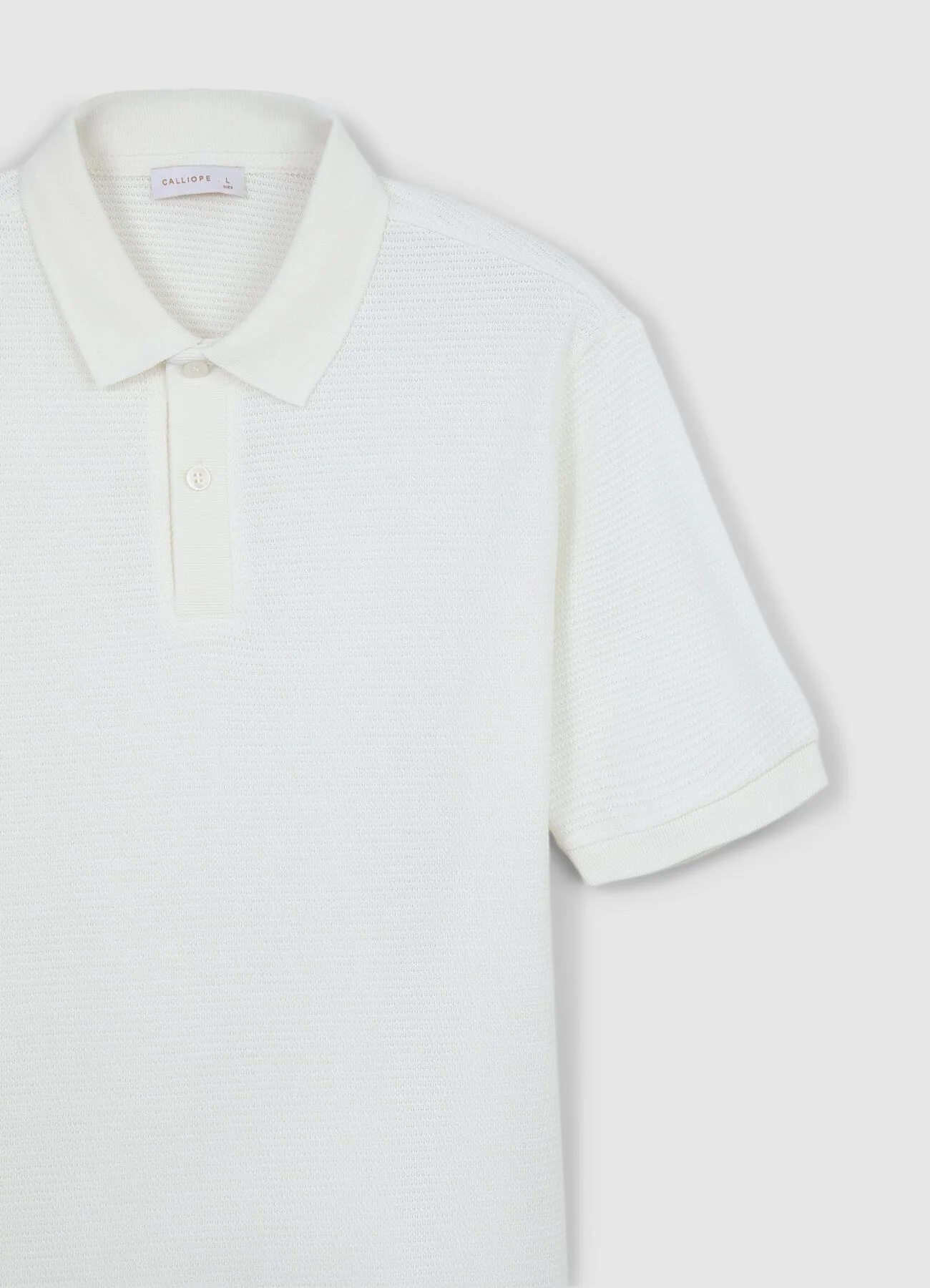 T-shirt polo tessuto operato - Image 6