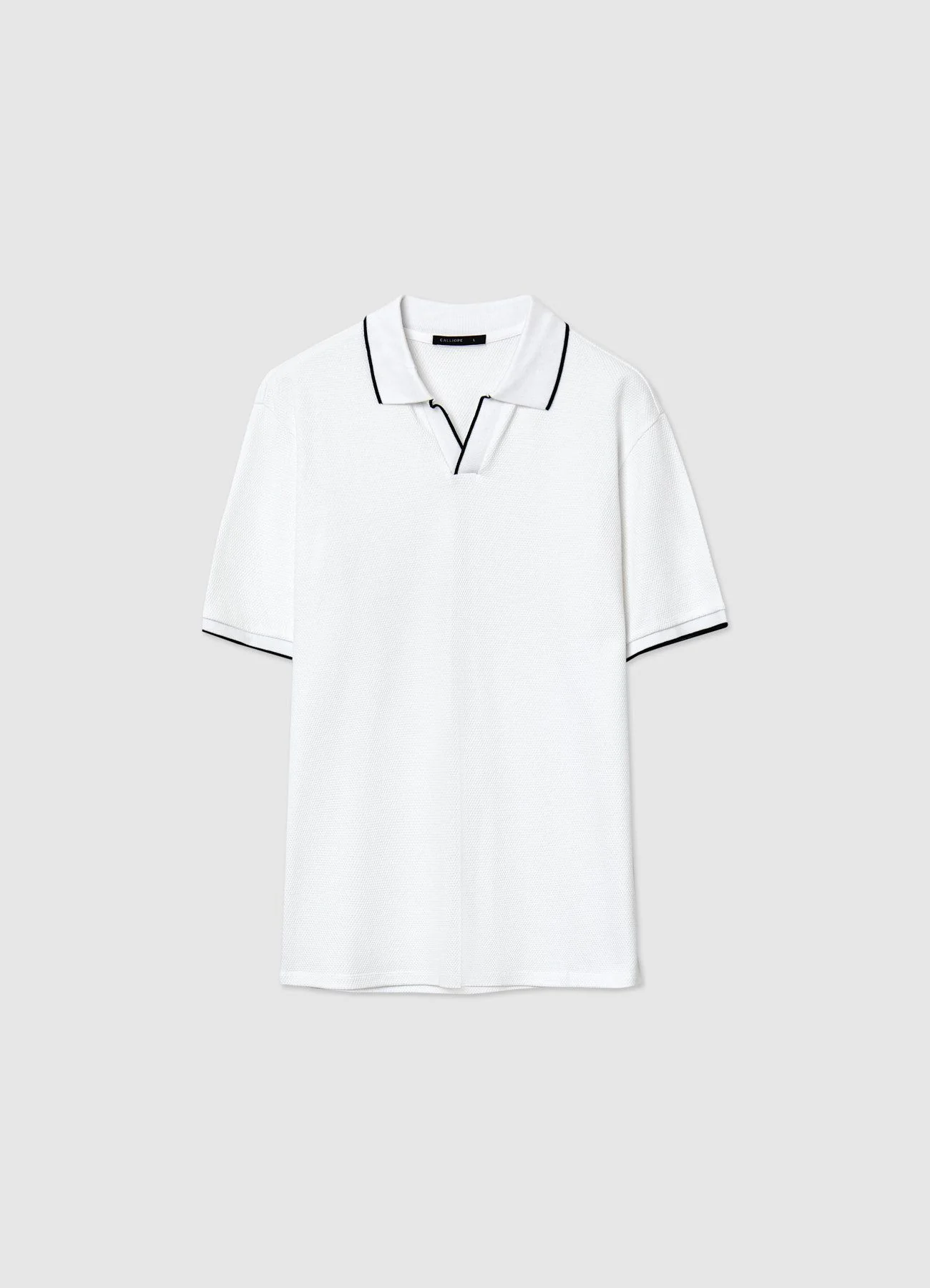 T-shirt polo tessuto operato - Image 4