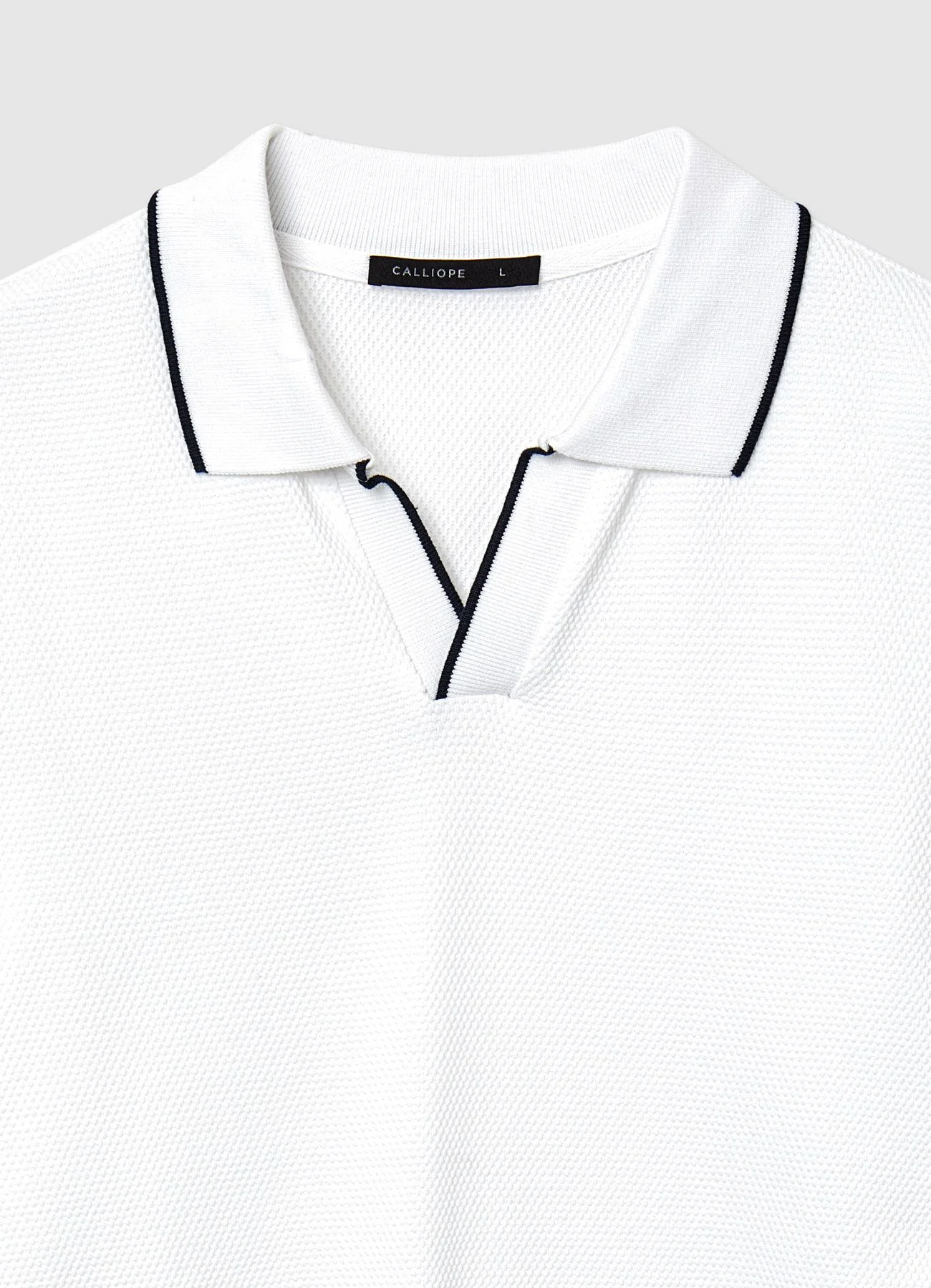 T-shirt polo tessuto operato - Image 6