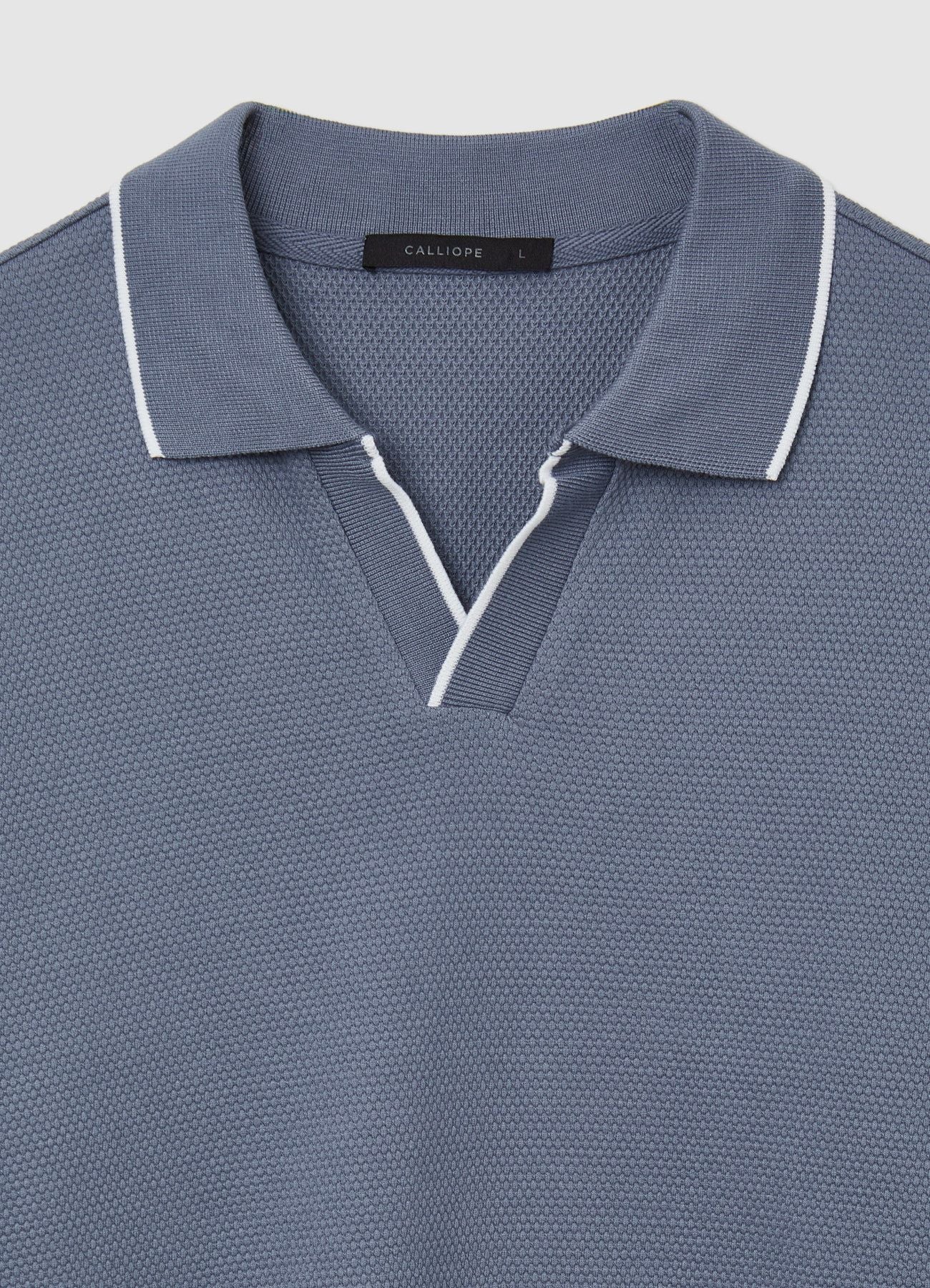 T-shirt polo tessuto operato - Image 5